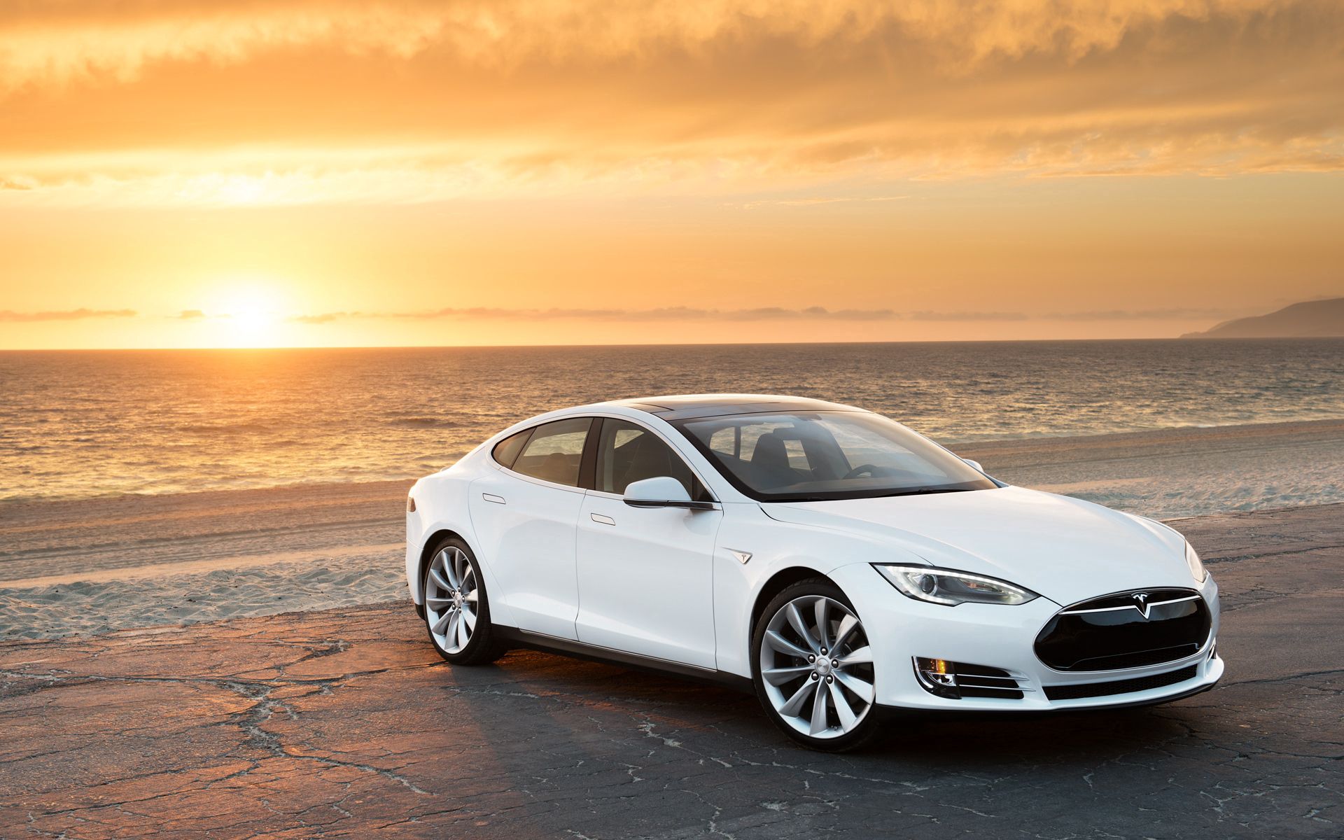 Handy-Wallpaper Modell S, Cars, Tesla Modell S, Tesla, Sea kostenlos herunterladen.