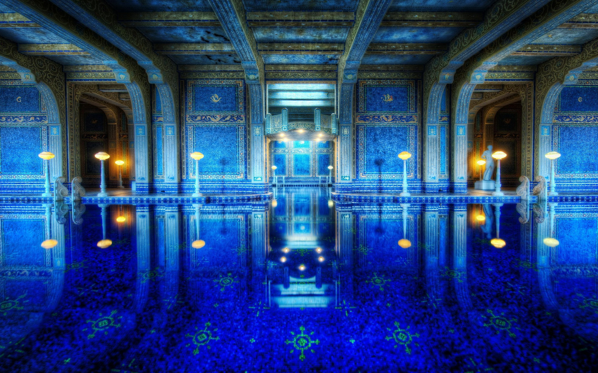 Download mobile wallpaper California, Pool, Man Made, Hearst Castle for free.