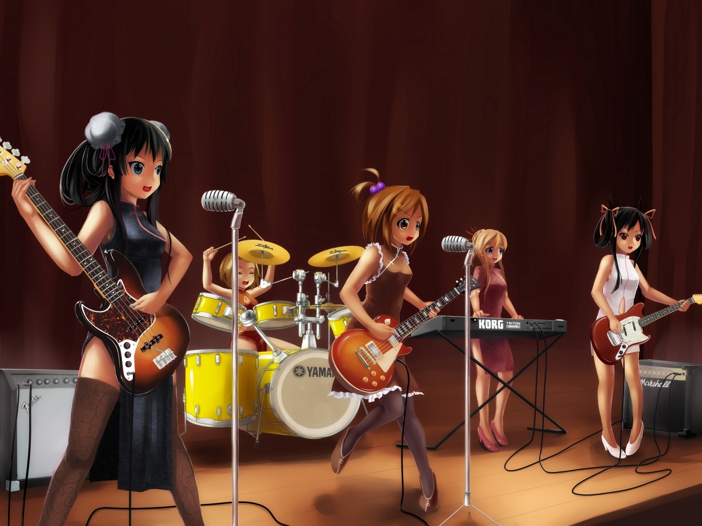 Download mobile wallpaper Music, Girls, Anime for free.