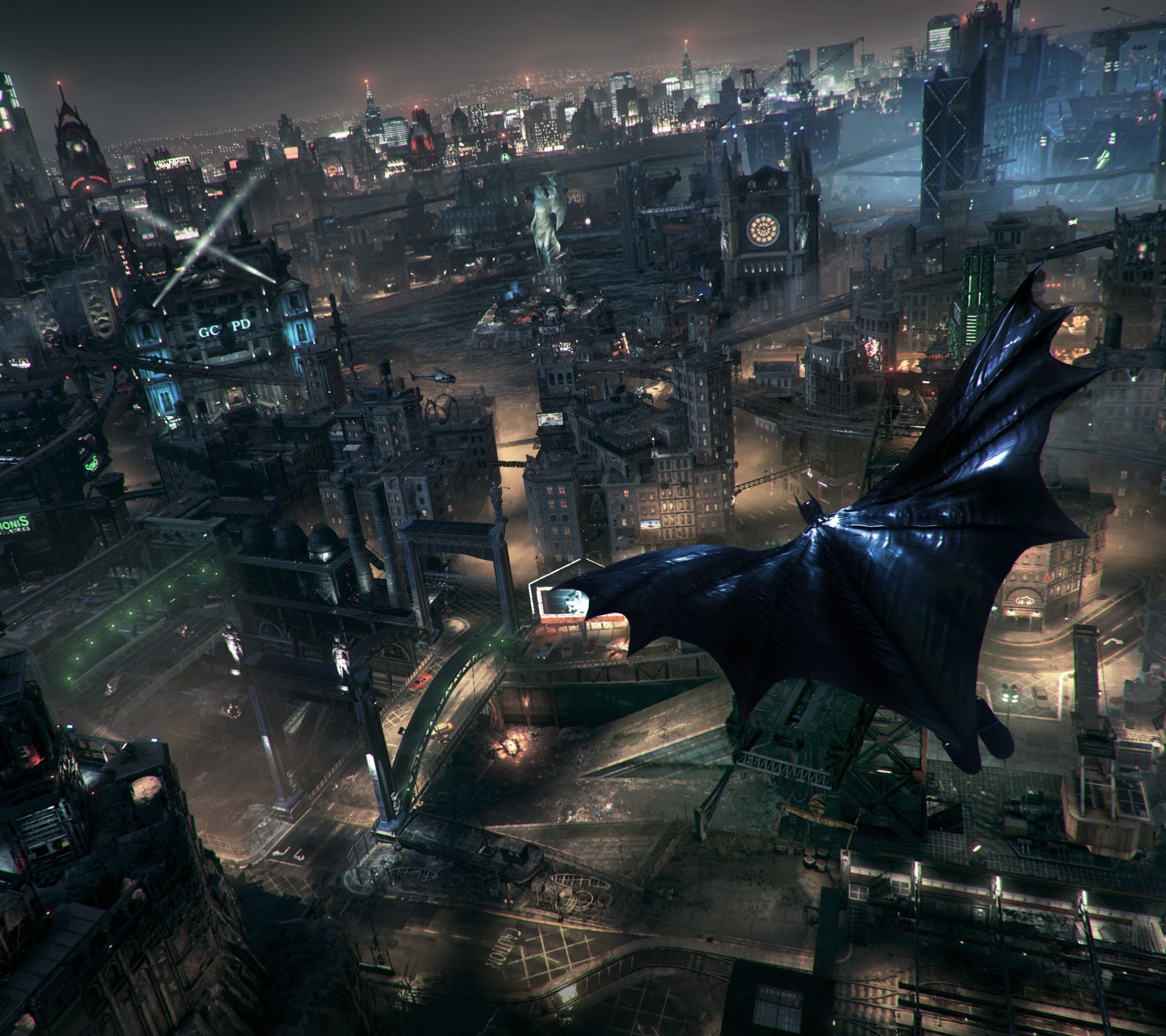 Игра компьютерная темные. Batman: рыцарь Аркхема (ps4). Batman Arkham Knight город. Batman игра ps4. Бэтмен 2015 игра.