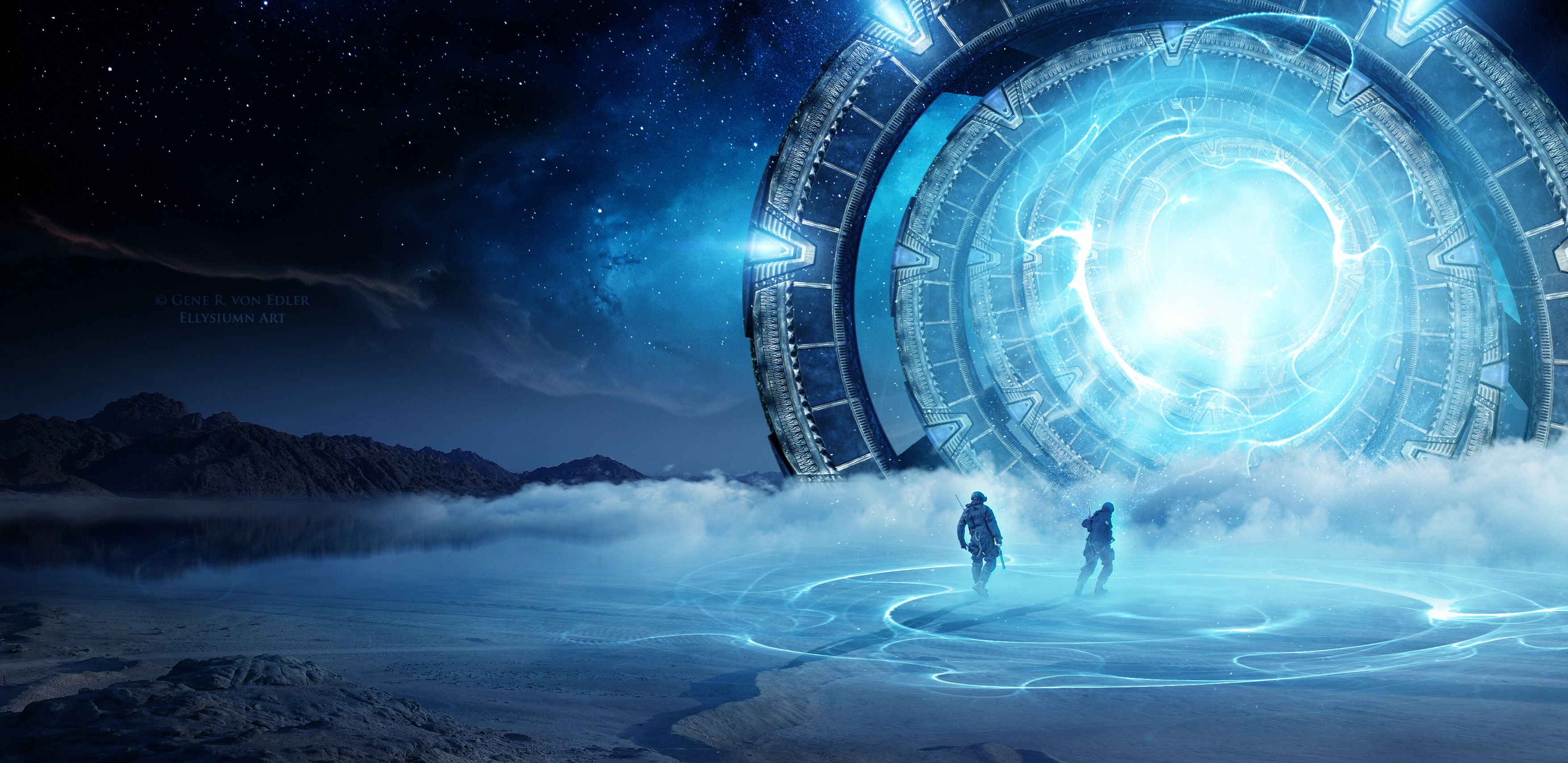 sci fi, astronaut, exploration, portal 2160p