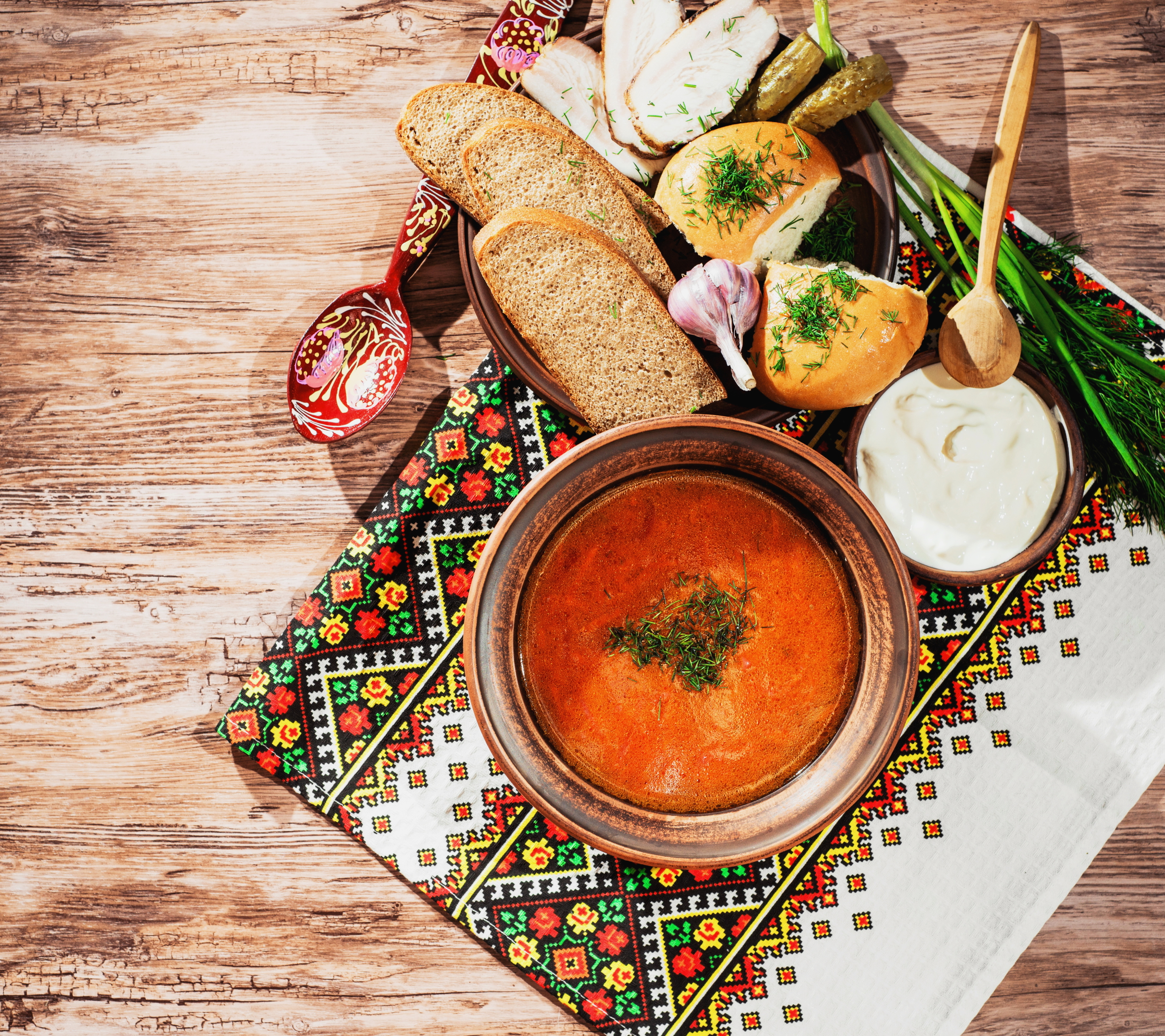 Белорусский стол с едой
