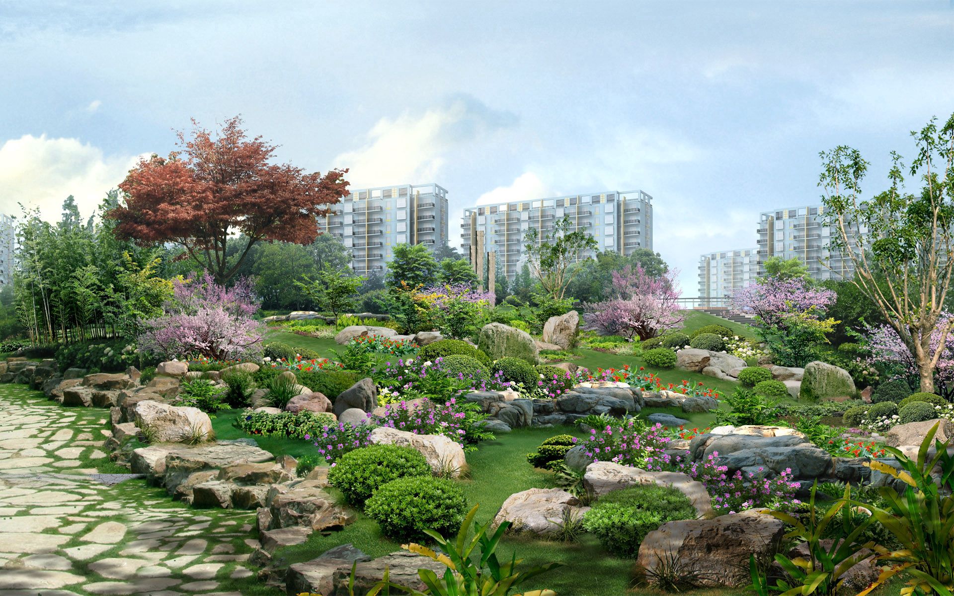 Китайский парк Ботанический сад