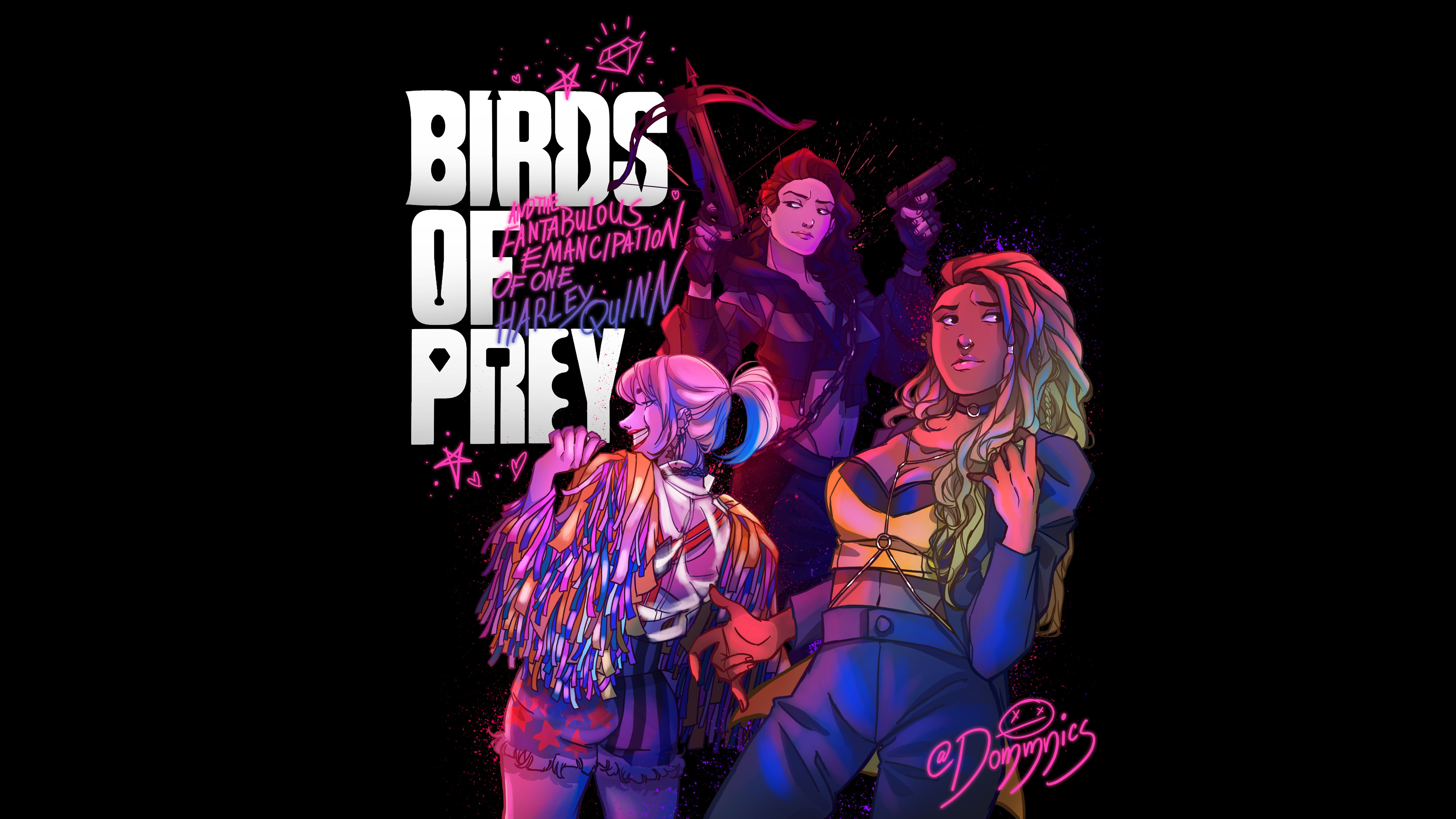 birds of prey (and the fantabulous emancipation of one harley quinn), movie, black canary, dc comics, dinah lance, harleen quinzel, harley quinn, helena bertinelli, huntress (dc comics) wallpaper for mobile
