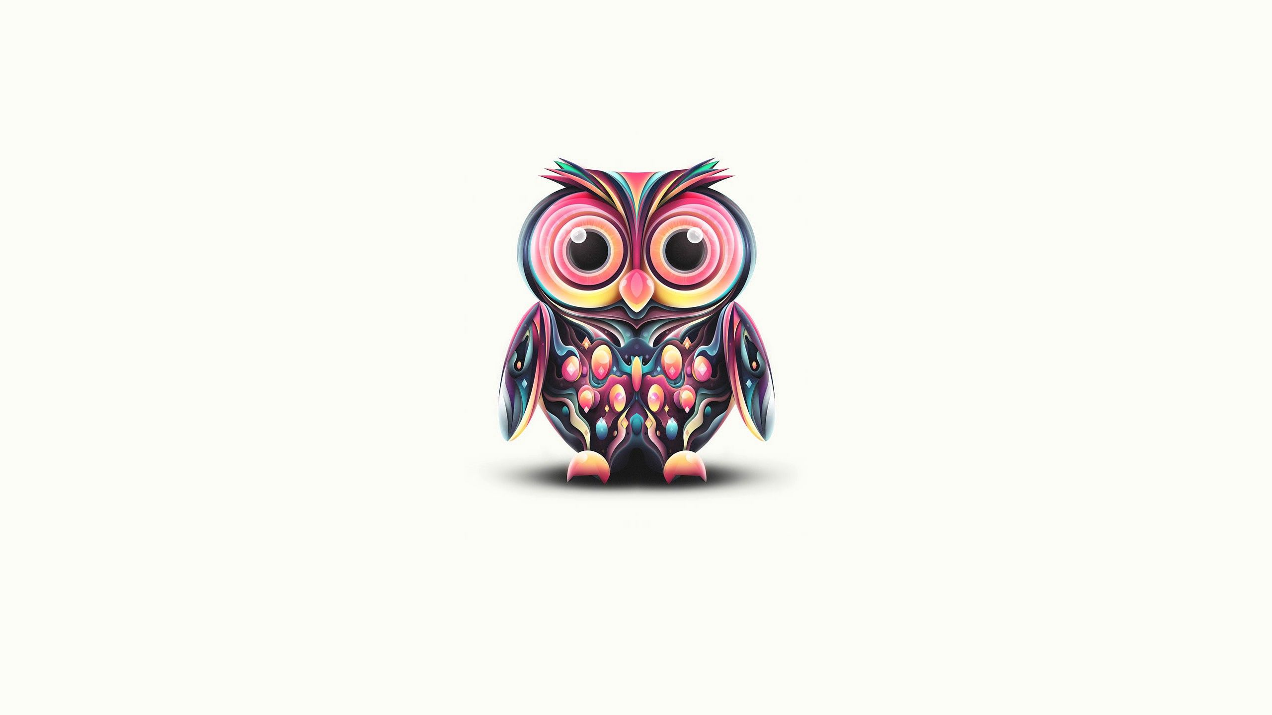 owl, art, feather, bird, picture, drawing desktop HD wallpaper