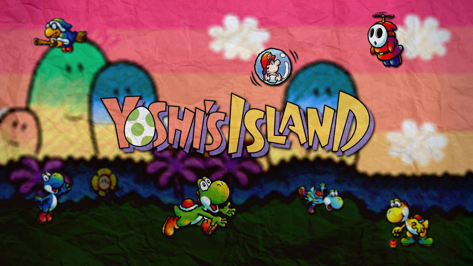 Super Mario World 2: Yoshi's Island wallpapers for desktop, download free  Super Mario World 2: Yoshi's Island pictures and backgrounds for PC |  