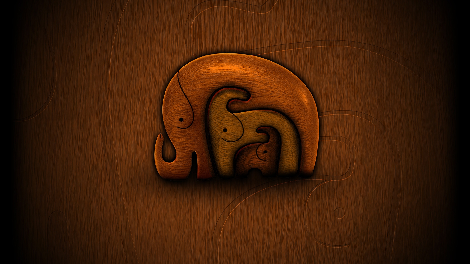 animal, artistic, elephant Desktop home screen Wallpaper