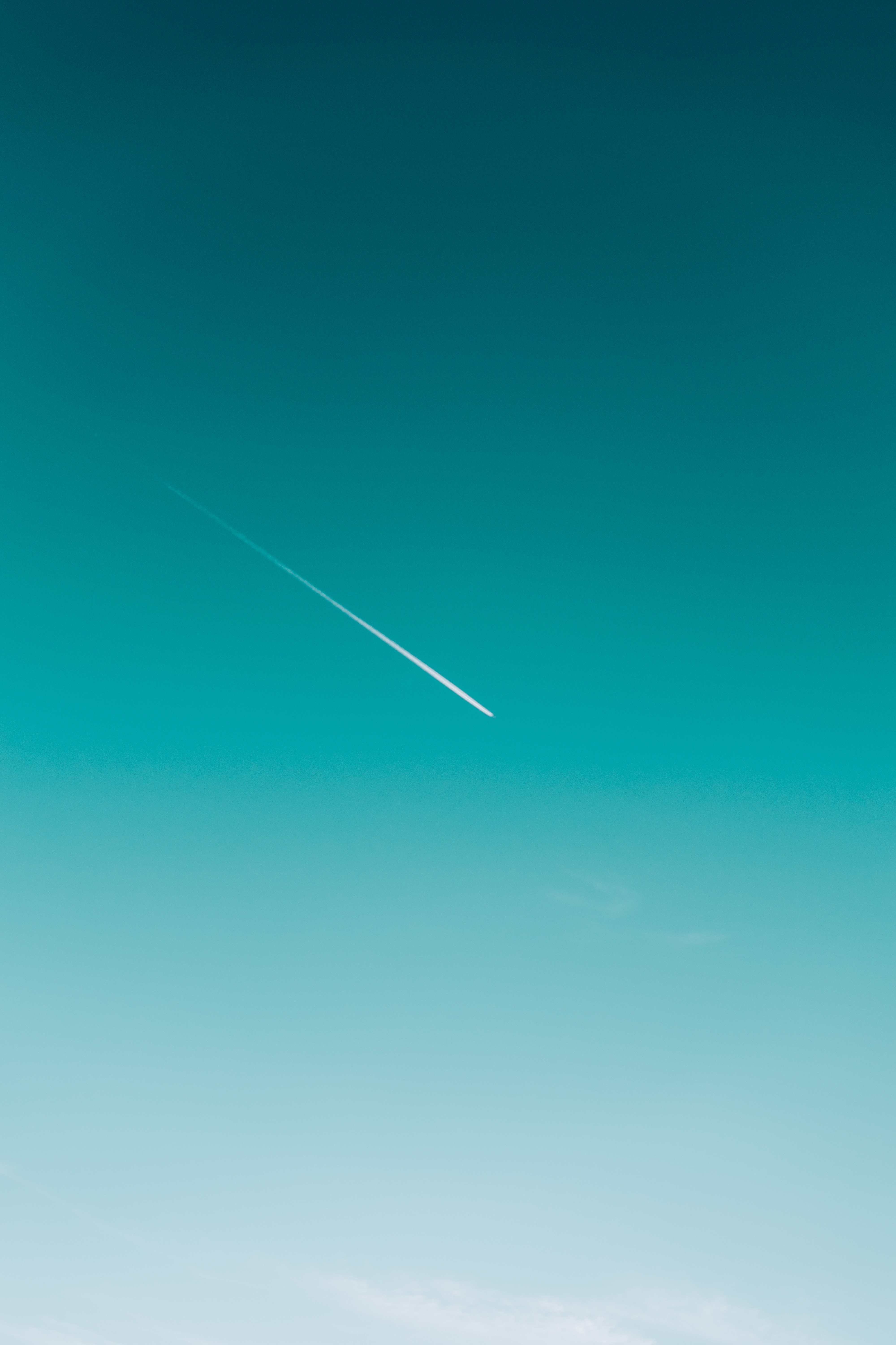 vertical wallpaper minimalism, sky, plane, airplane, track, trace