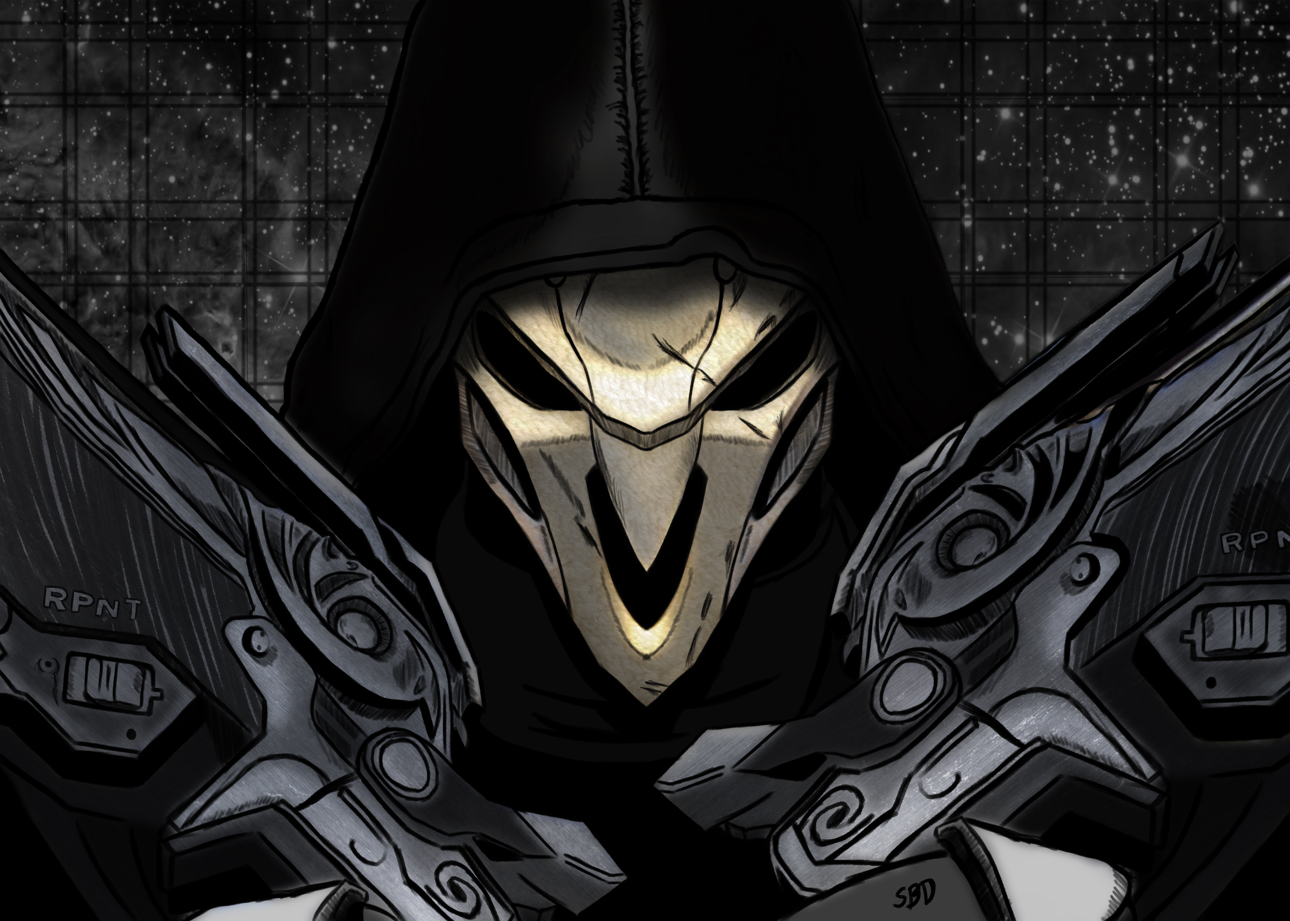reaper (overwatch), video game, overwatch phone background