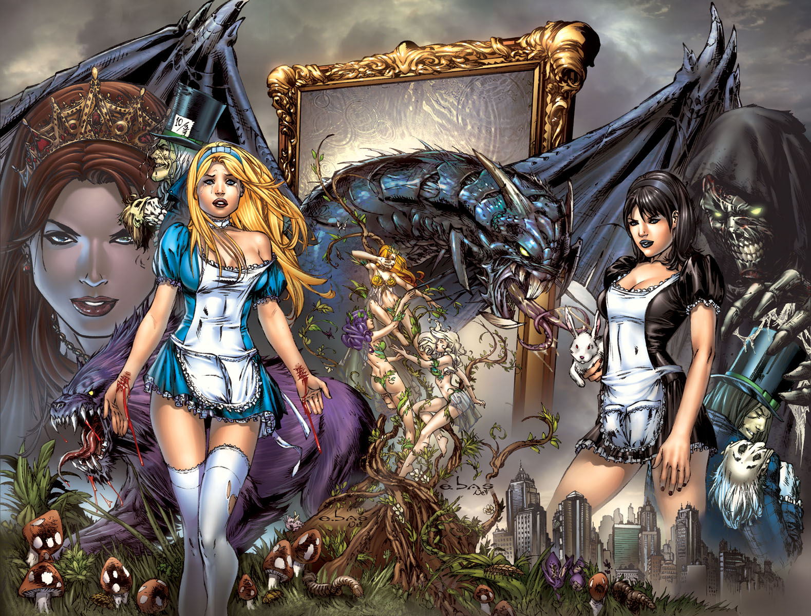 Grimm Fairy Tales Алиса в стране чудес