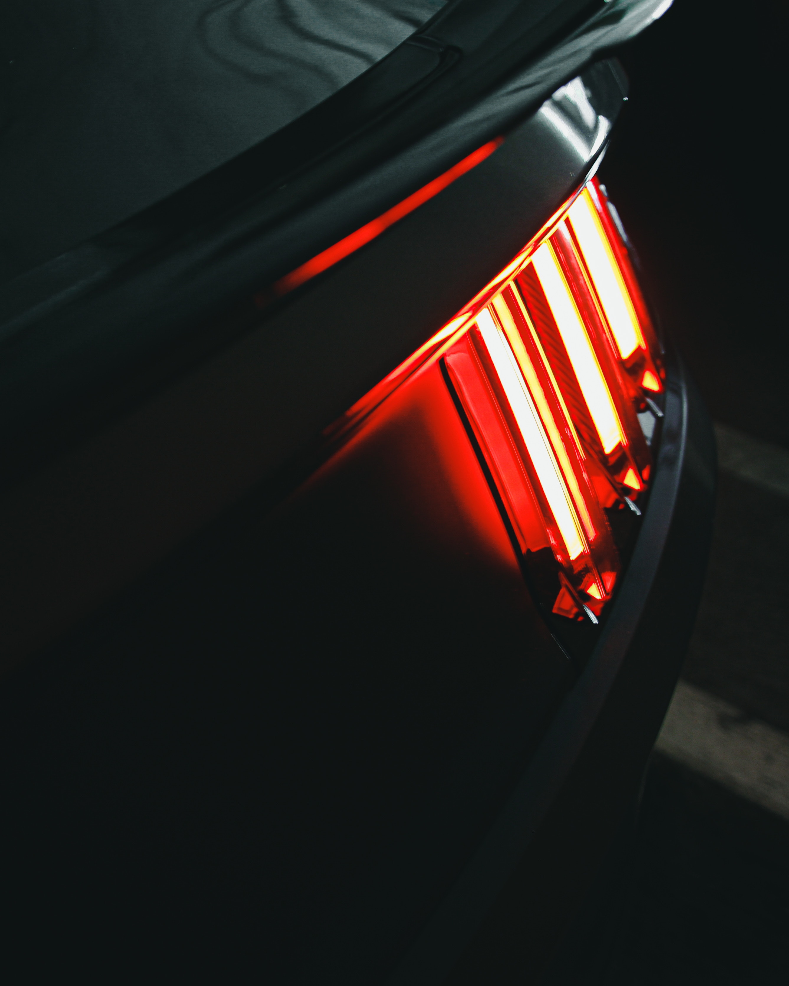 headlight, dark, stop light, red, shine, light, glow, stop signal for android