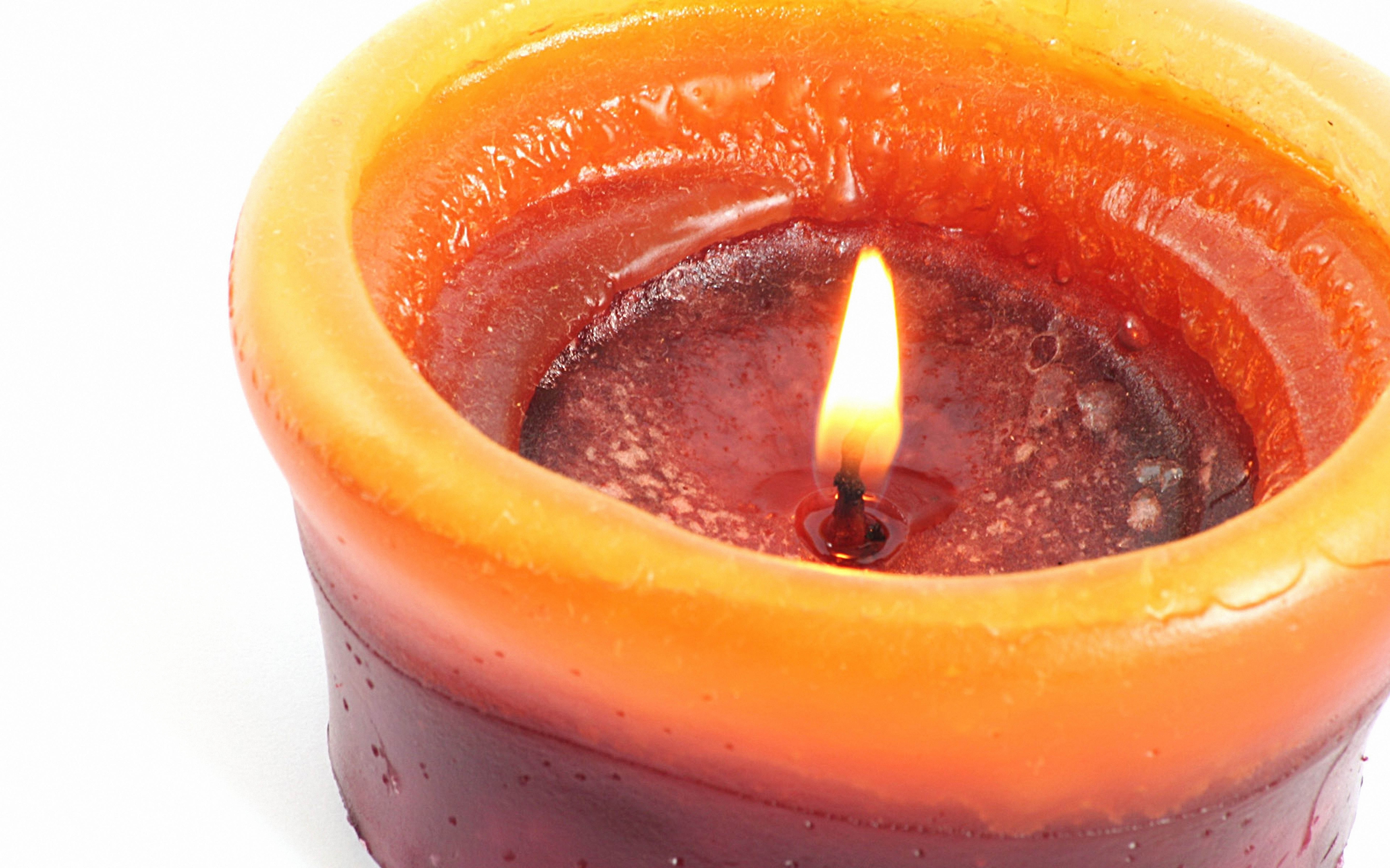 Free HD fire, miscellanea, miscellaneous, close up, candle, white background