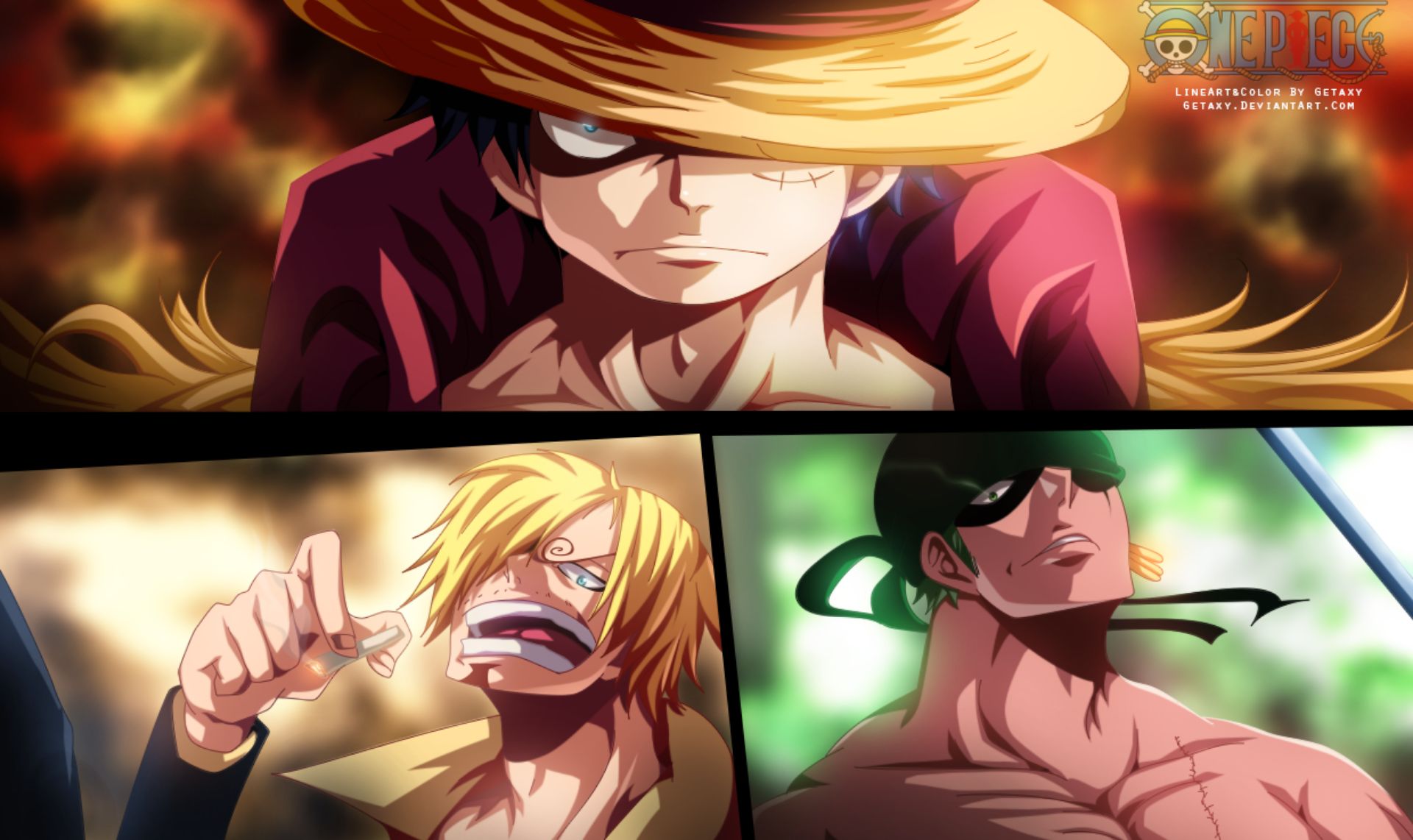 One Piece Monkey D. Luffy Straw Hat Black Desktop Wallpaper 4k