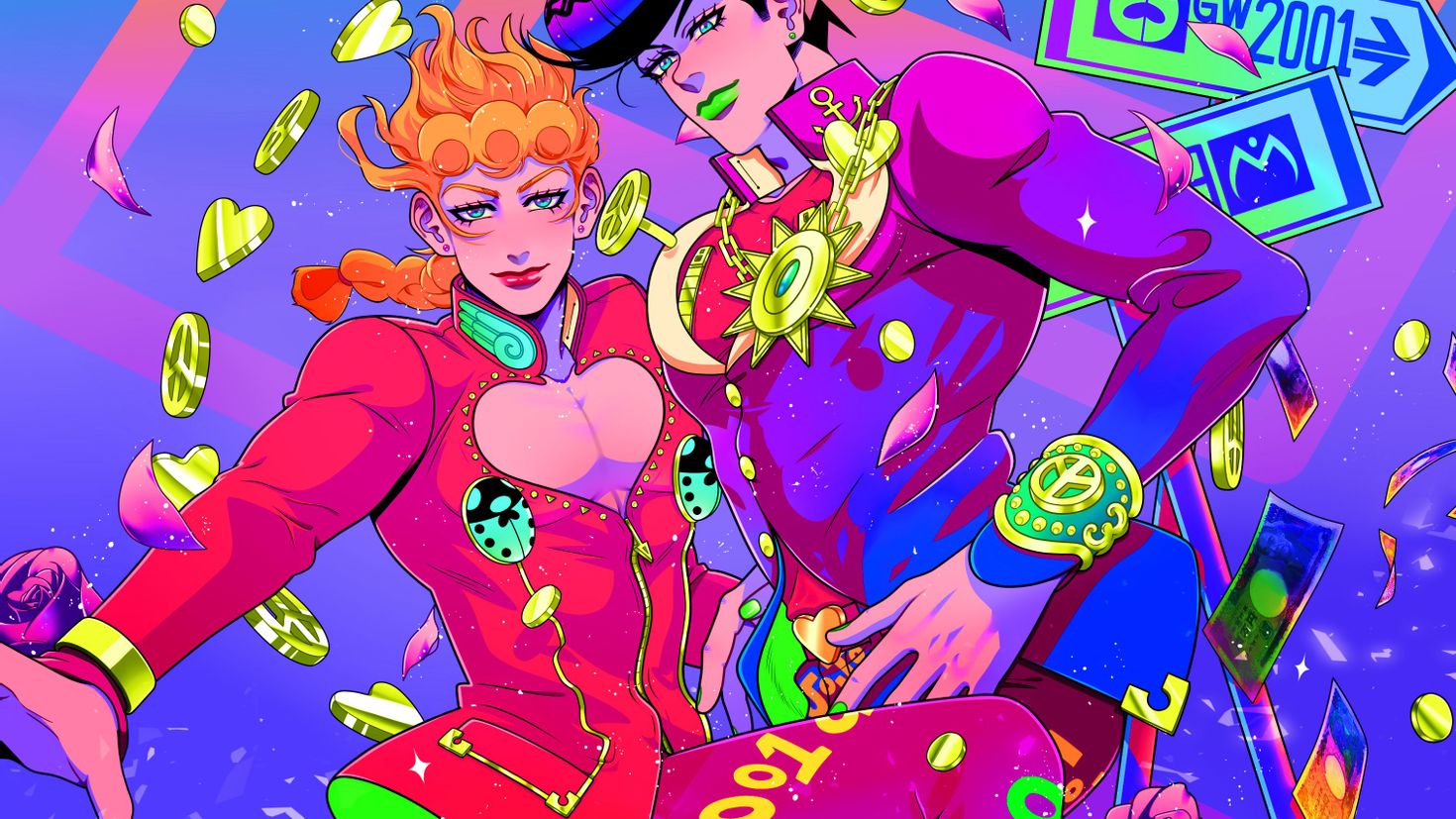 Bizarre adventure giorno s. Джорно Джованна. Джоске и Джорно.