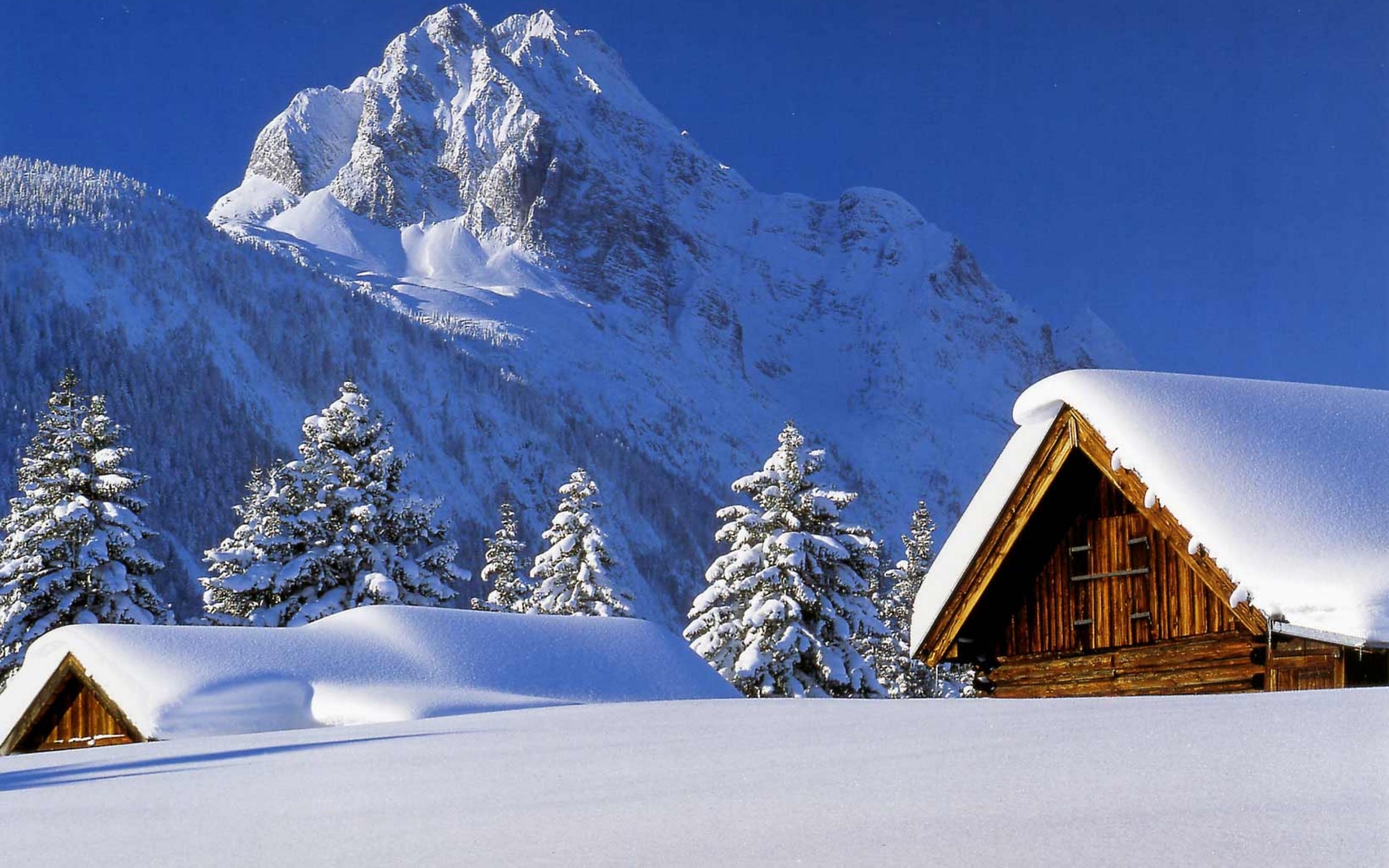 Скачать картинку Снег, Пейзаж, Горы, Природа, Зима в телефон бесплатно.