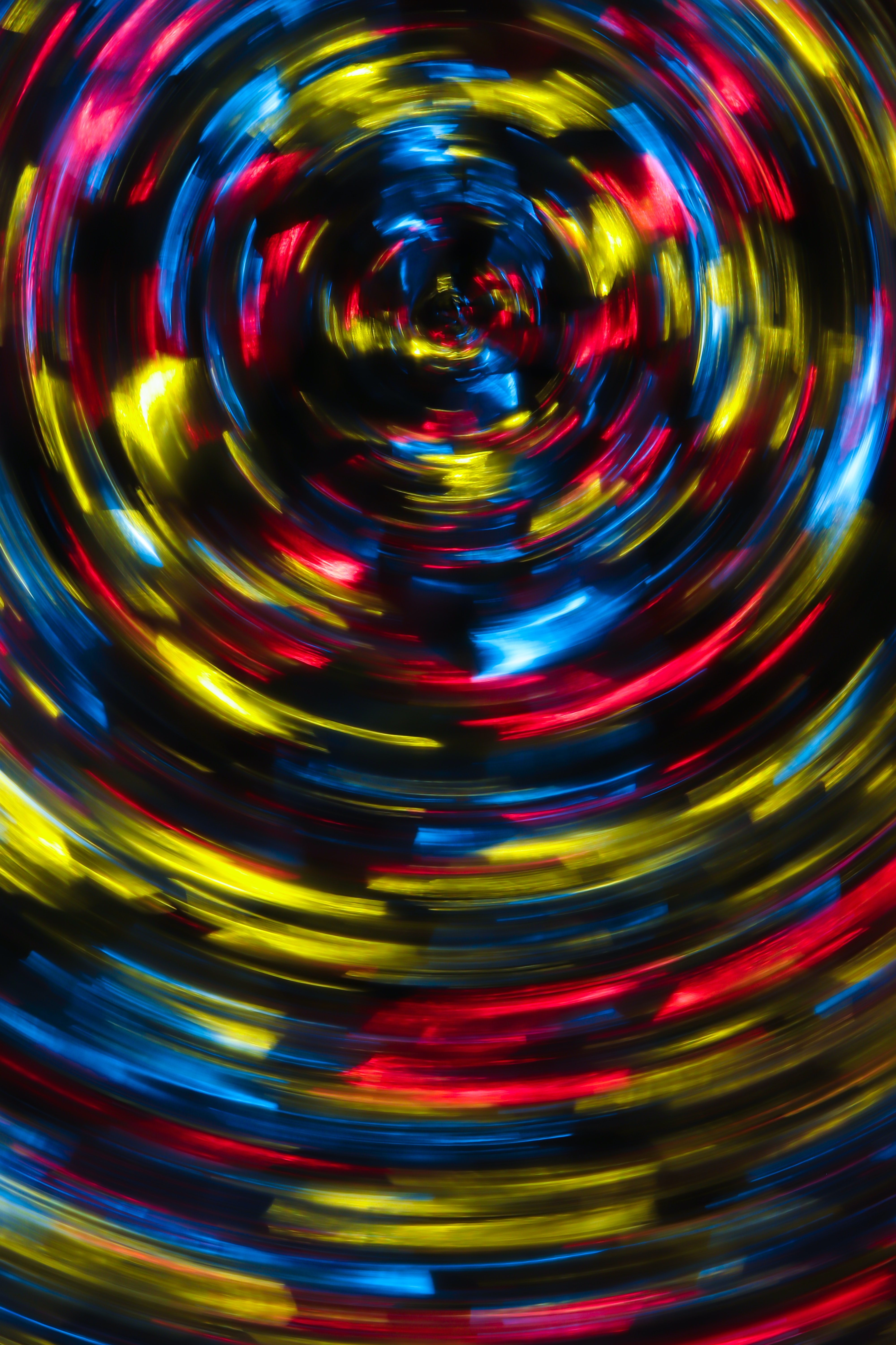 Download mobile wallpaper Long Exposure, Spiral, Glare, Light, Shine, Motley, Blur, Smooth, Abstract, Multicolored for free.
