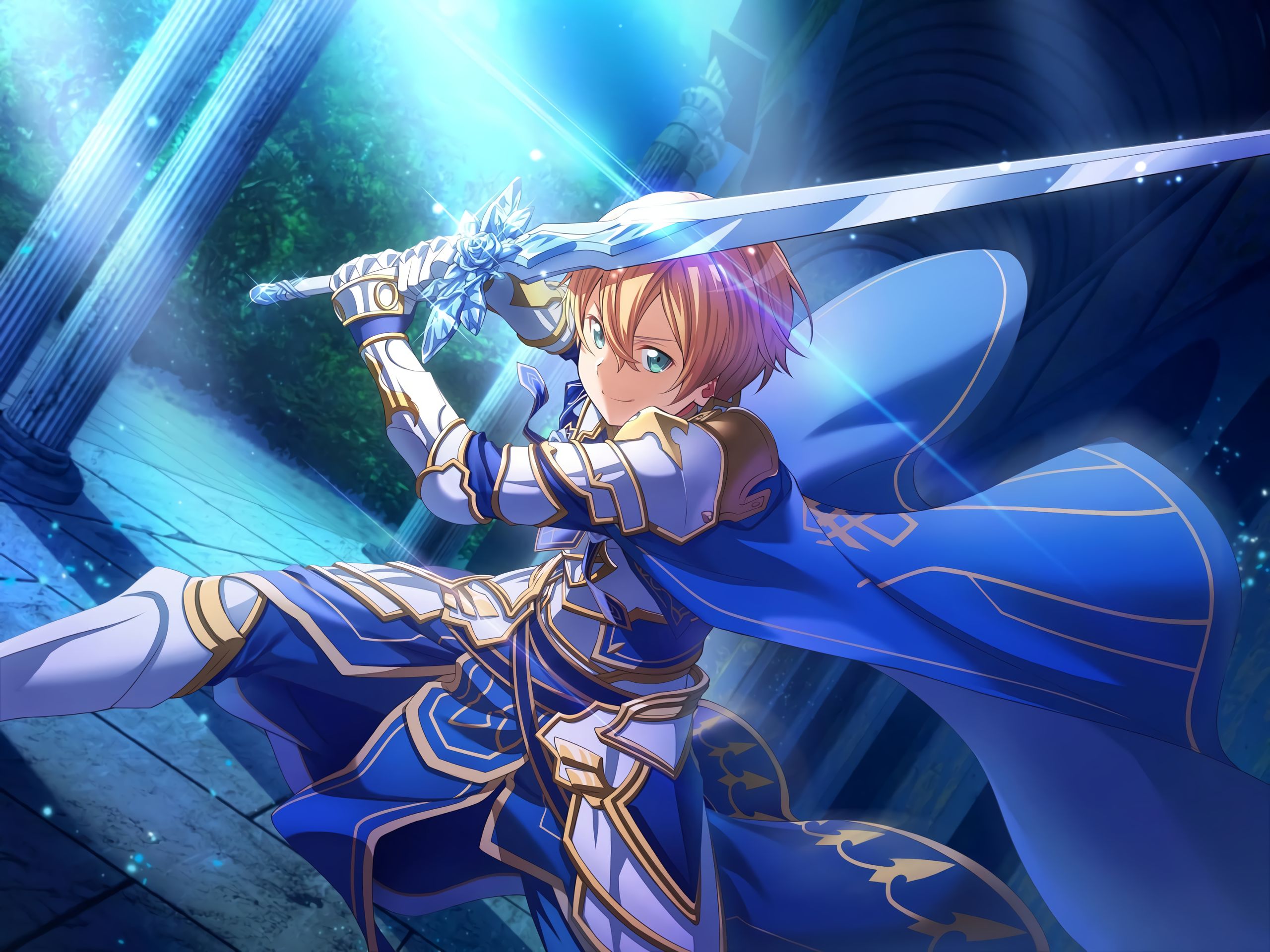 anime, sword art online, blue rose sword (sword art online), eugeo (sword art online) 1080p