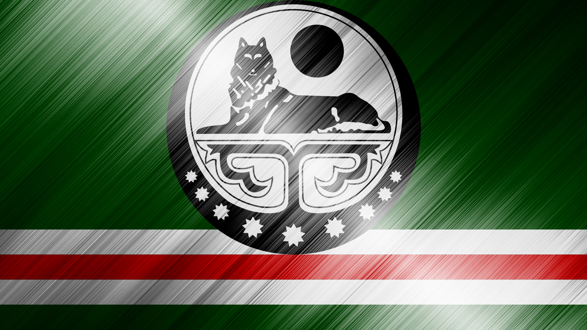 misc, flag of chechnya Phone Background