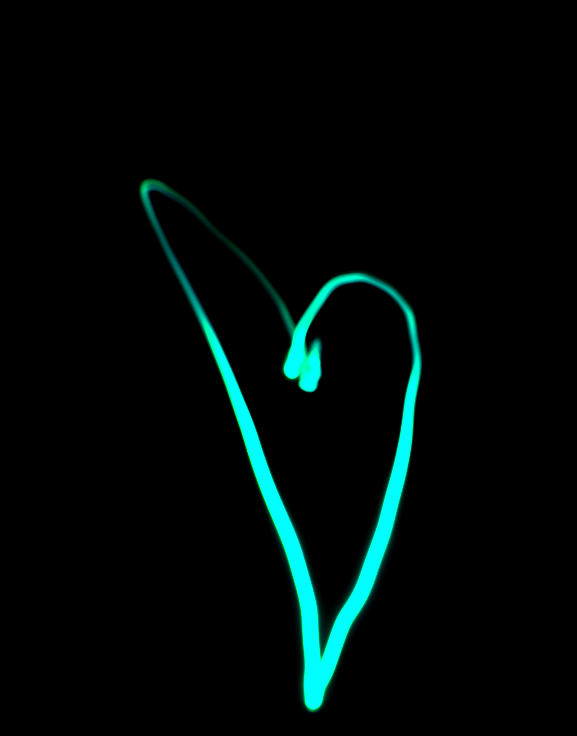 Download mobile wallpaper Black Background, Heart, Neon, Love for free.