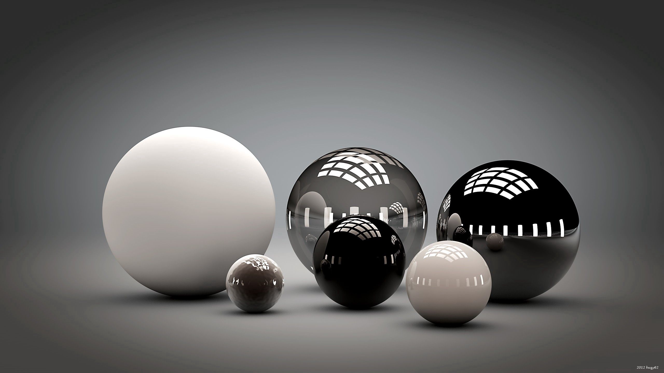 form, balls, 3d, streamlined, reflection cell phone wallpapers