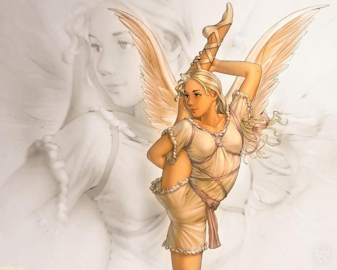 ангел голая рисунок фото 39