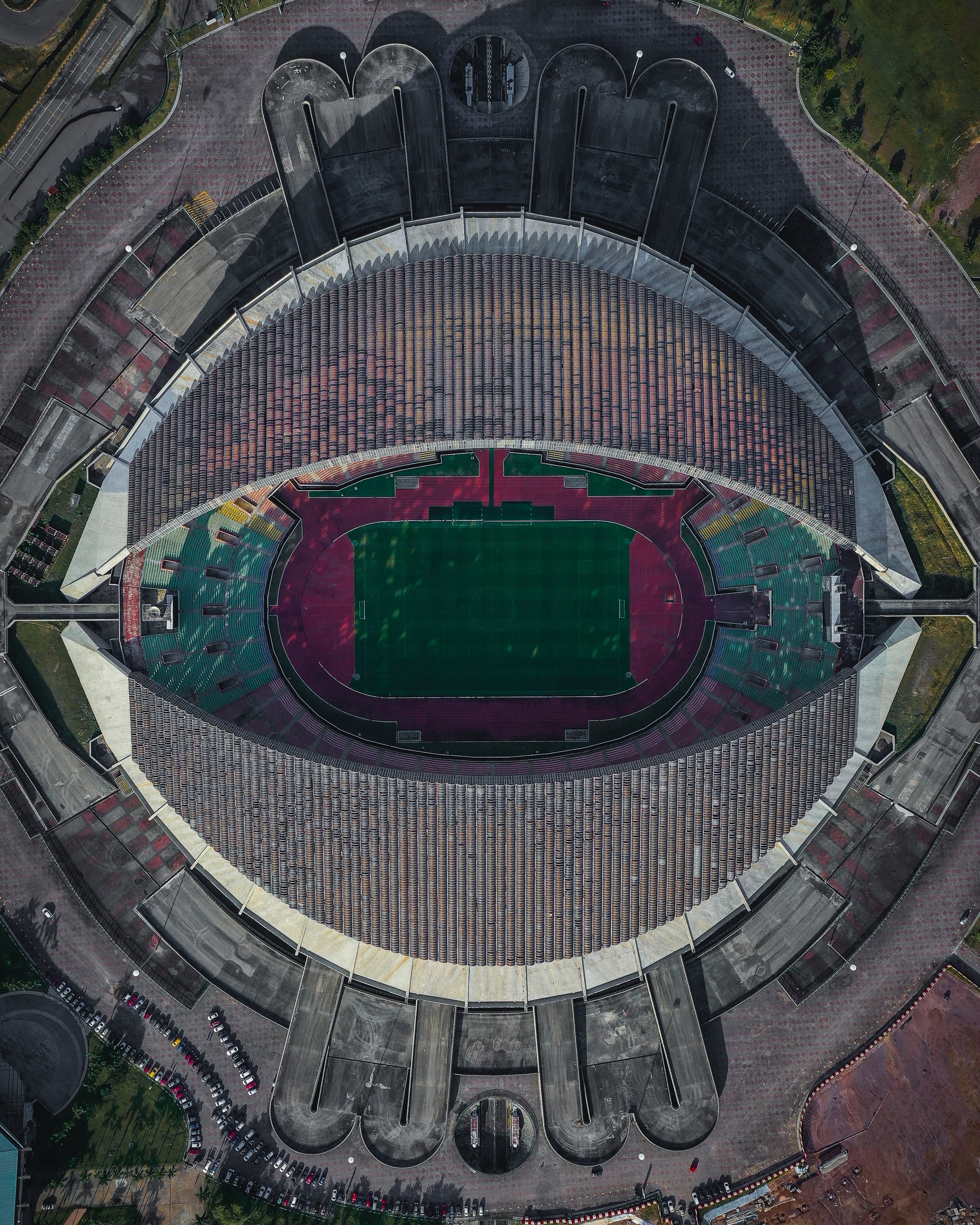 Download mobile wallpaper Miscellaneous, Miscellanea, Architecture, Stadium, View From Above for free.