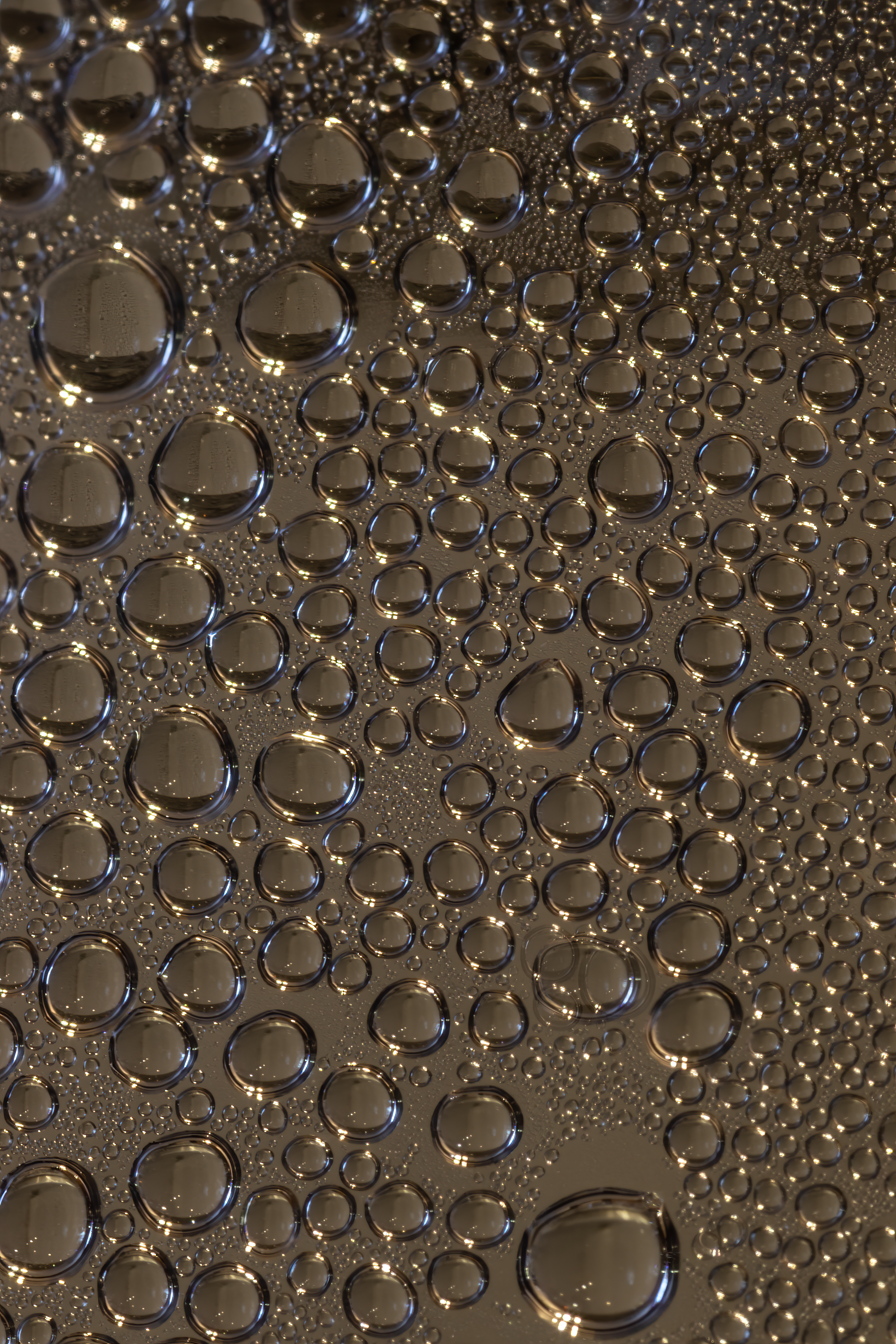vertical wallpaper glass, drops, macro, wet, grey