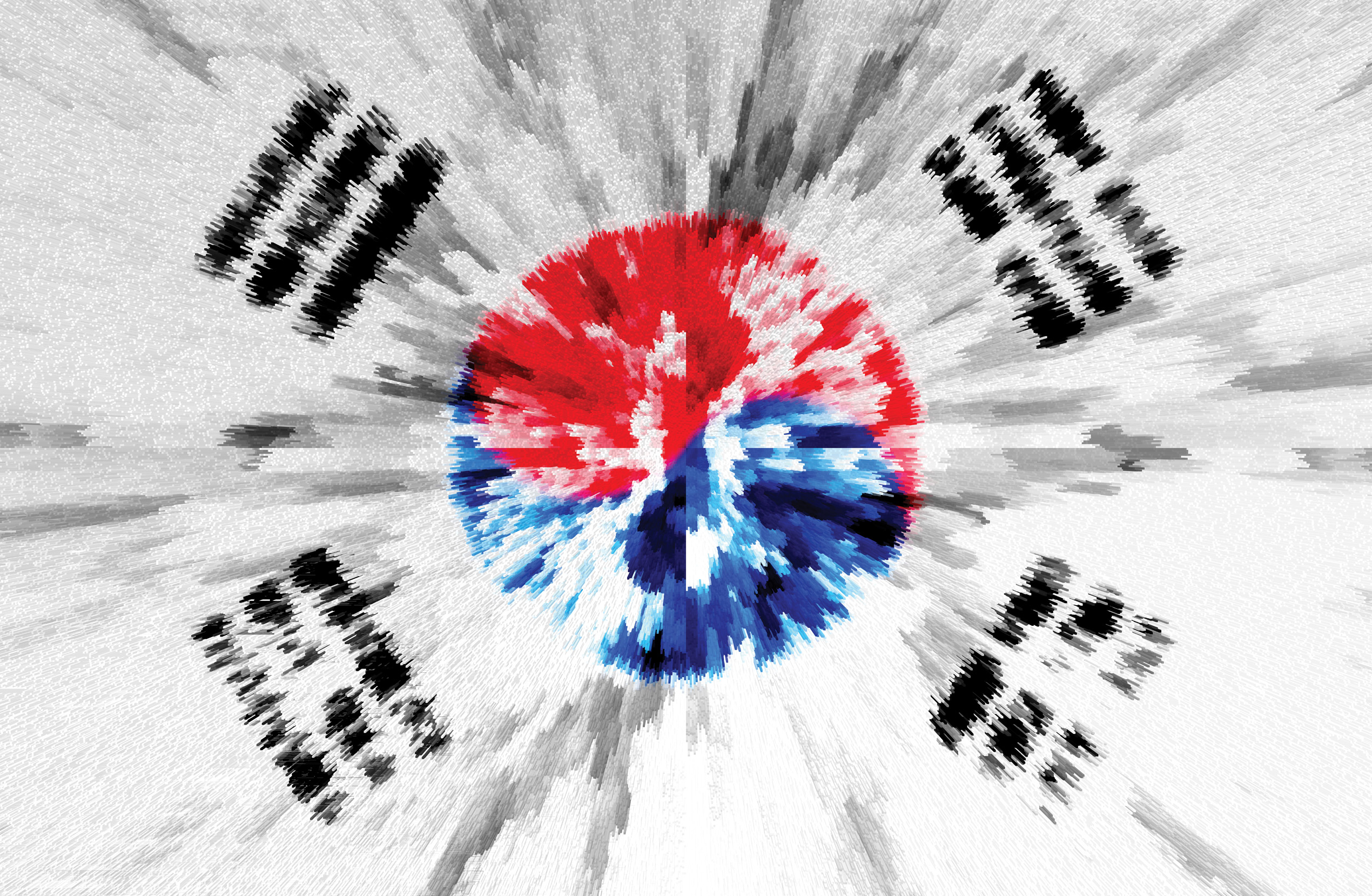 韩国国旗分层psd图片素材-编号23755664-图行天下