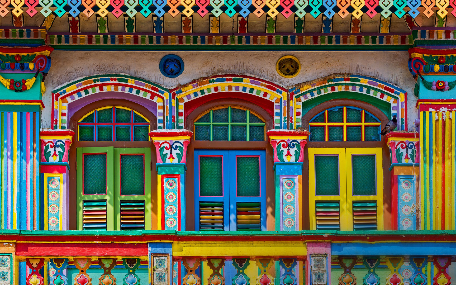 india, man made, building, colorful, colors, facade