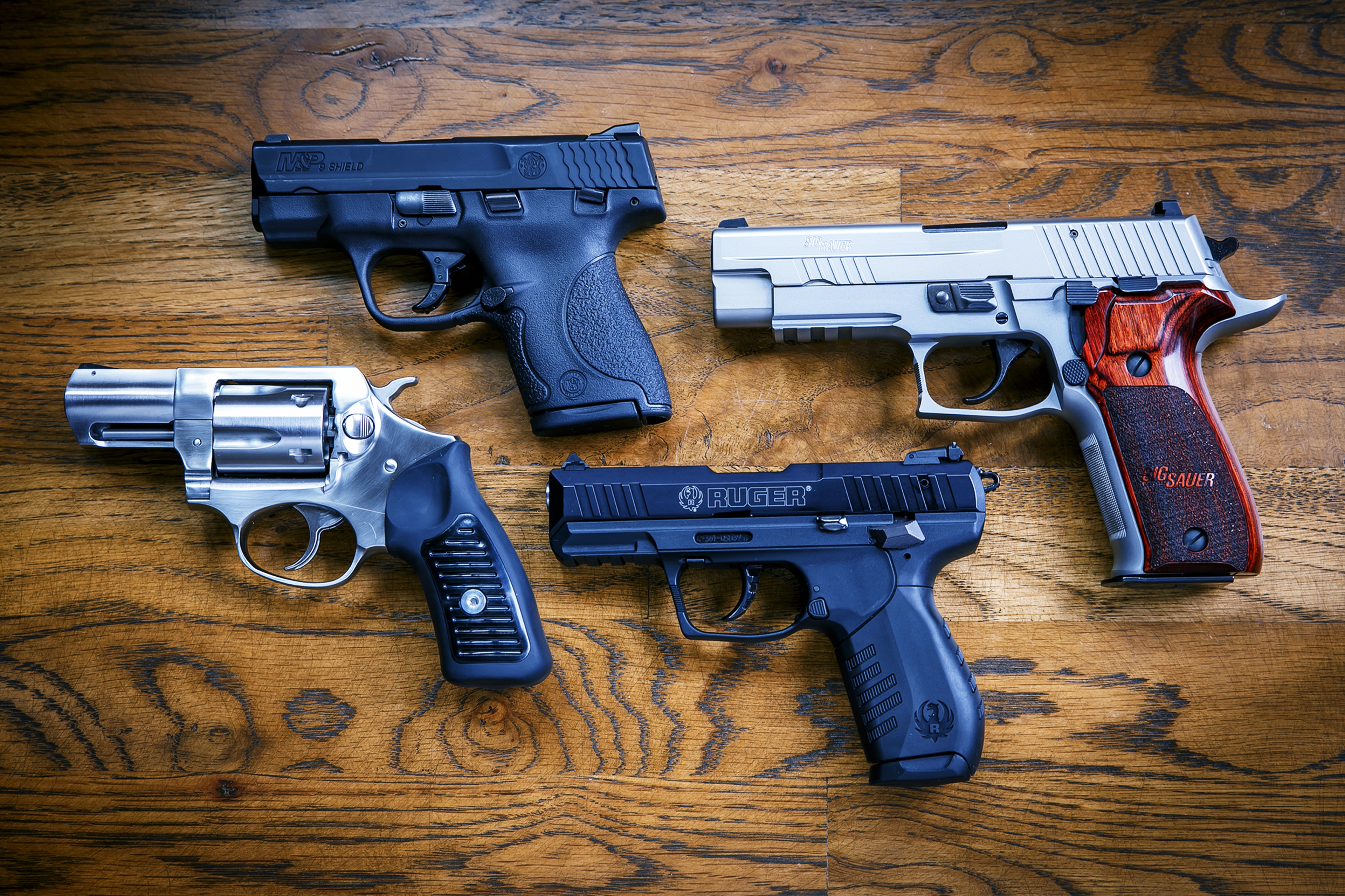 police, pistol, weapons, ruger, smith & wesson