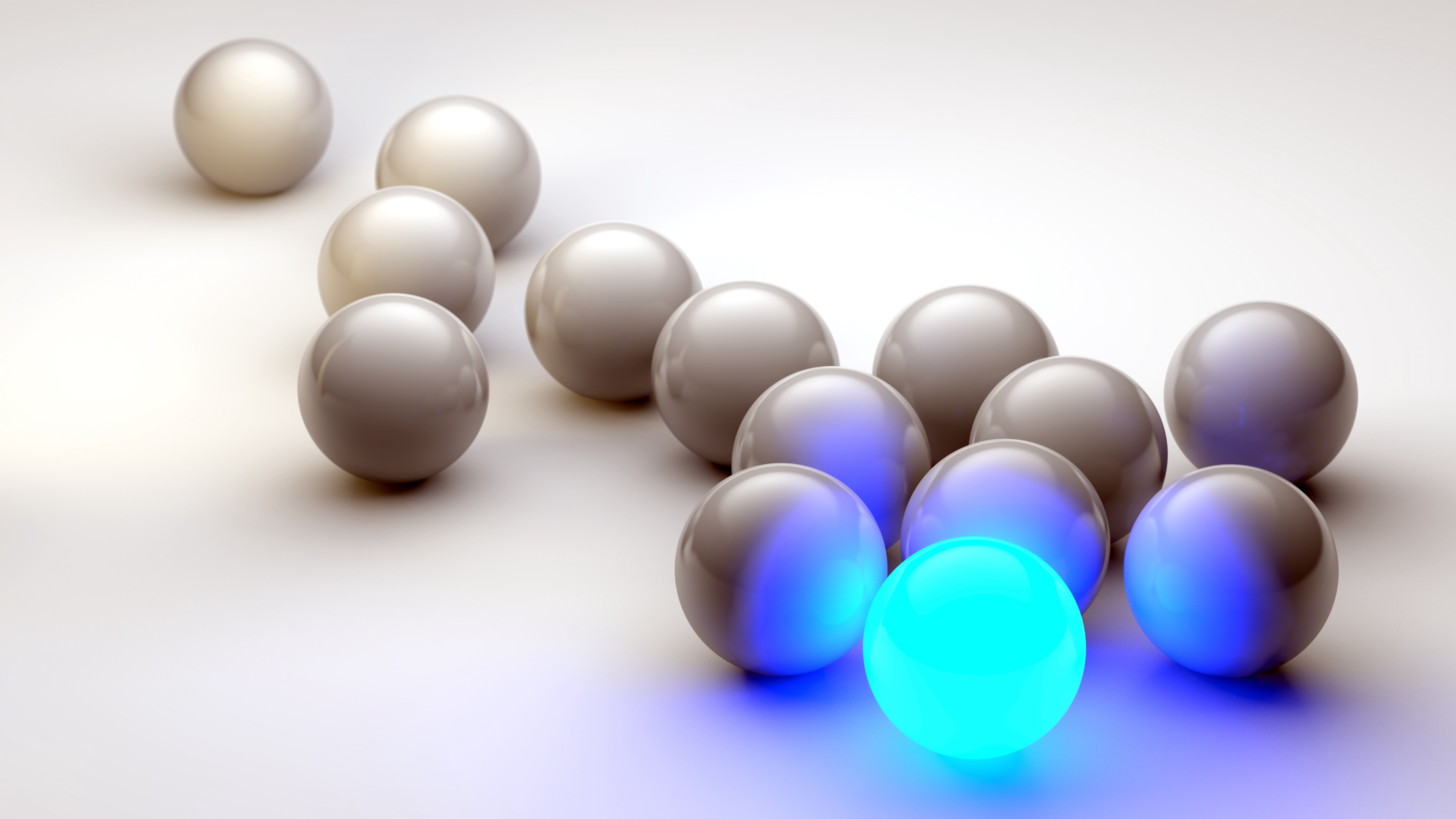Free download wallpaper Glow, Form, Balls, Neon, 3D on your PC desktop