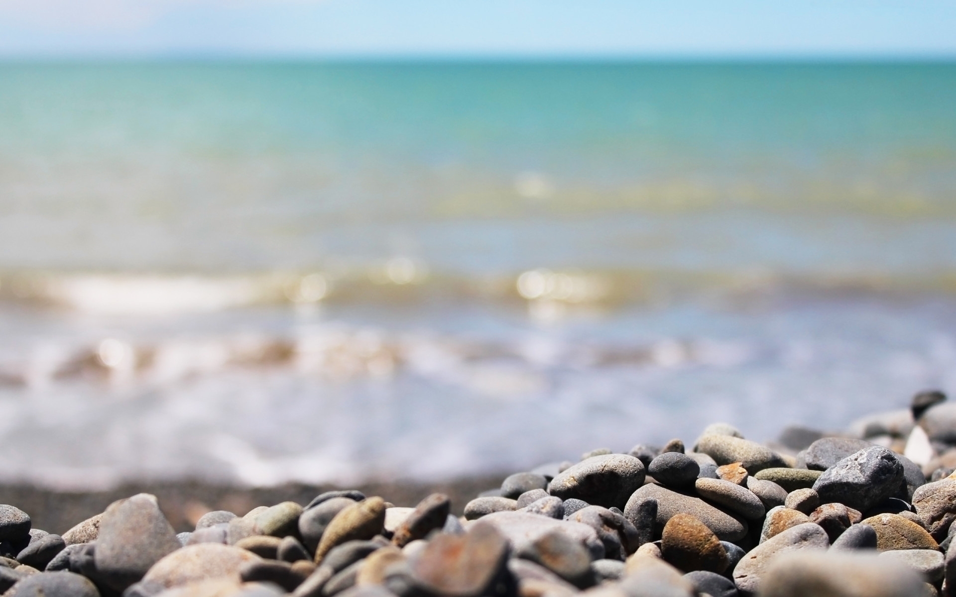 landscape, pebble, sea, beach phone wallpaper