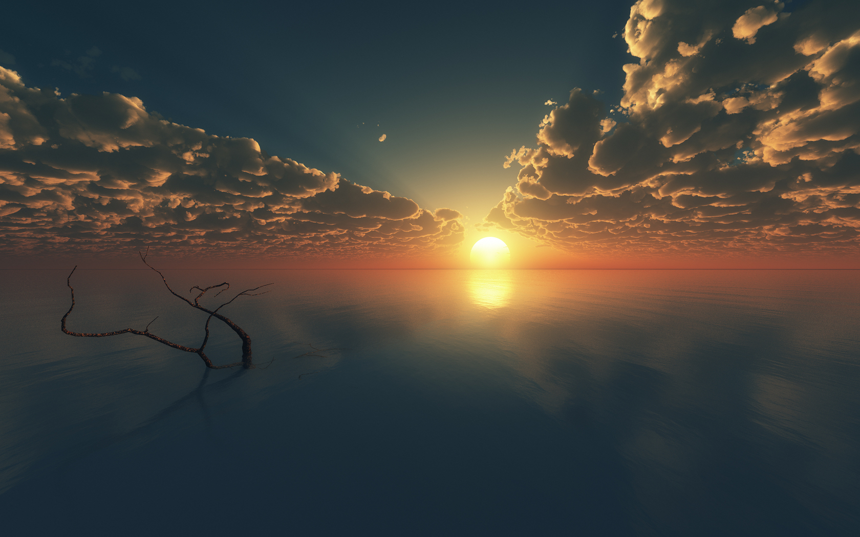 無料モバイル壁紙風景, 日没, 海をダウンロードします。
