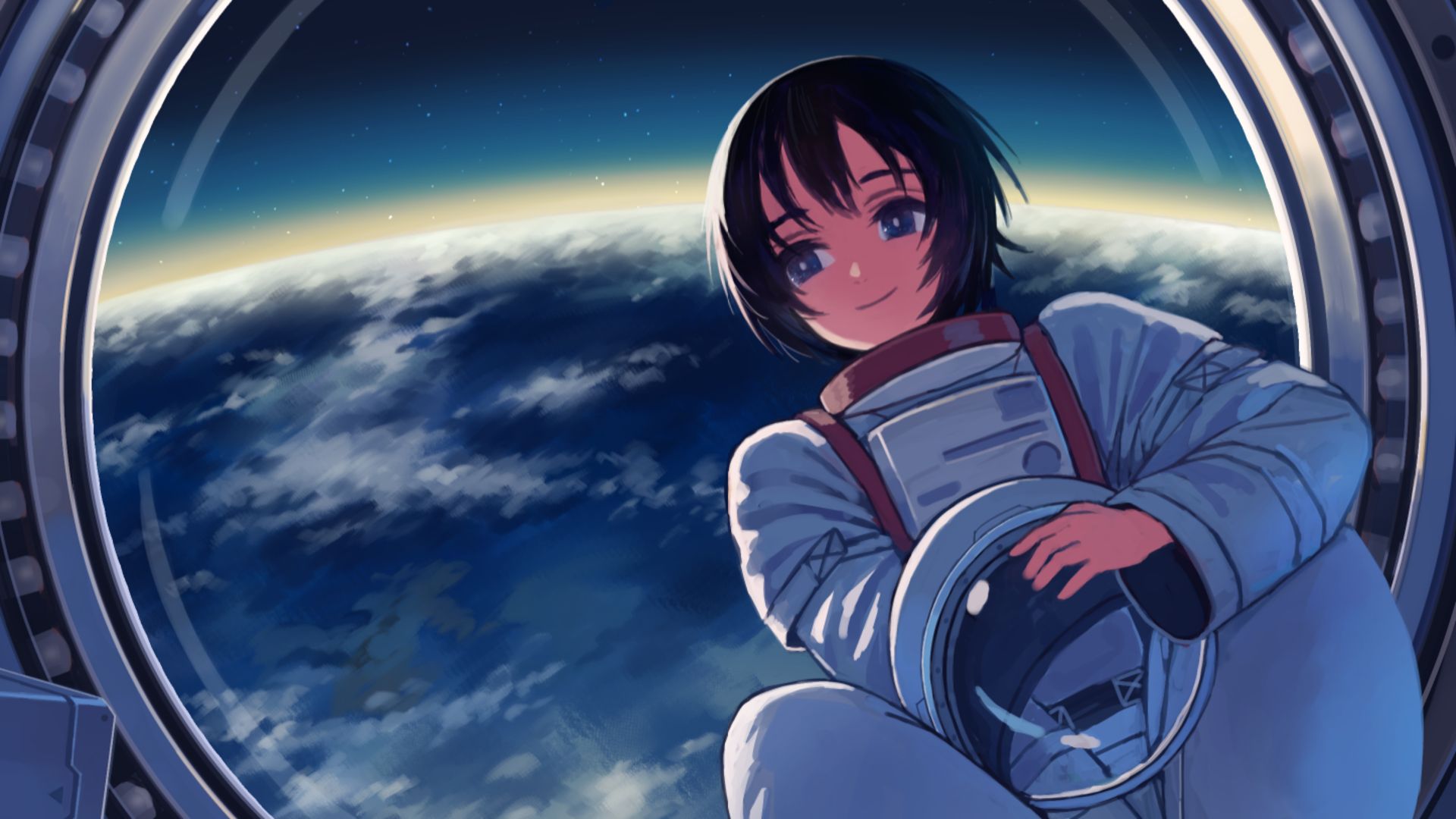 Steam Workshop::astronaut space anime girl earth