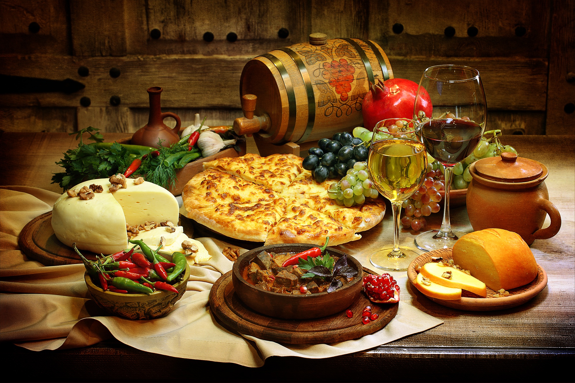 Армянский стол с едой
