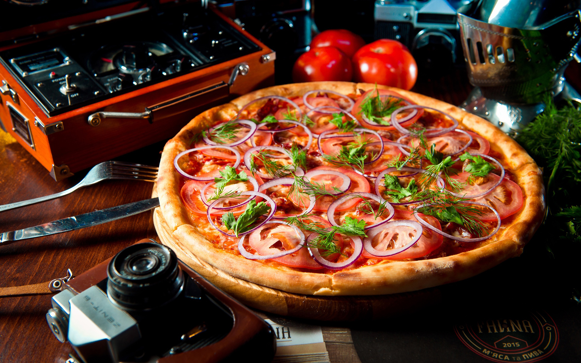 997520 télécharger l'image nourriture, pizza, oignon, tomate - fonds d'écran et économiseurs d'écran gratuits