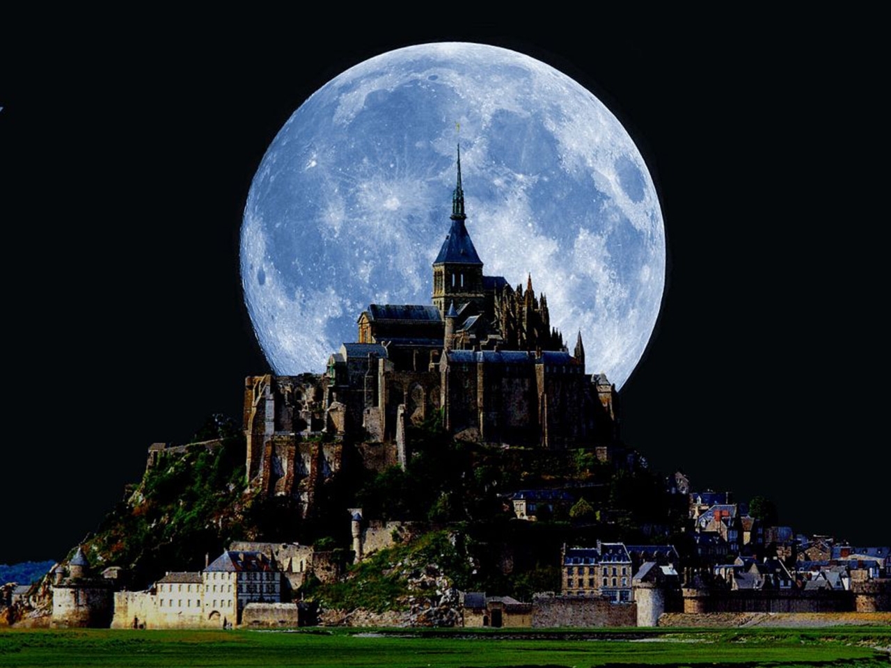 castles, landscape, nature, moon images