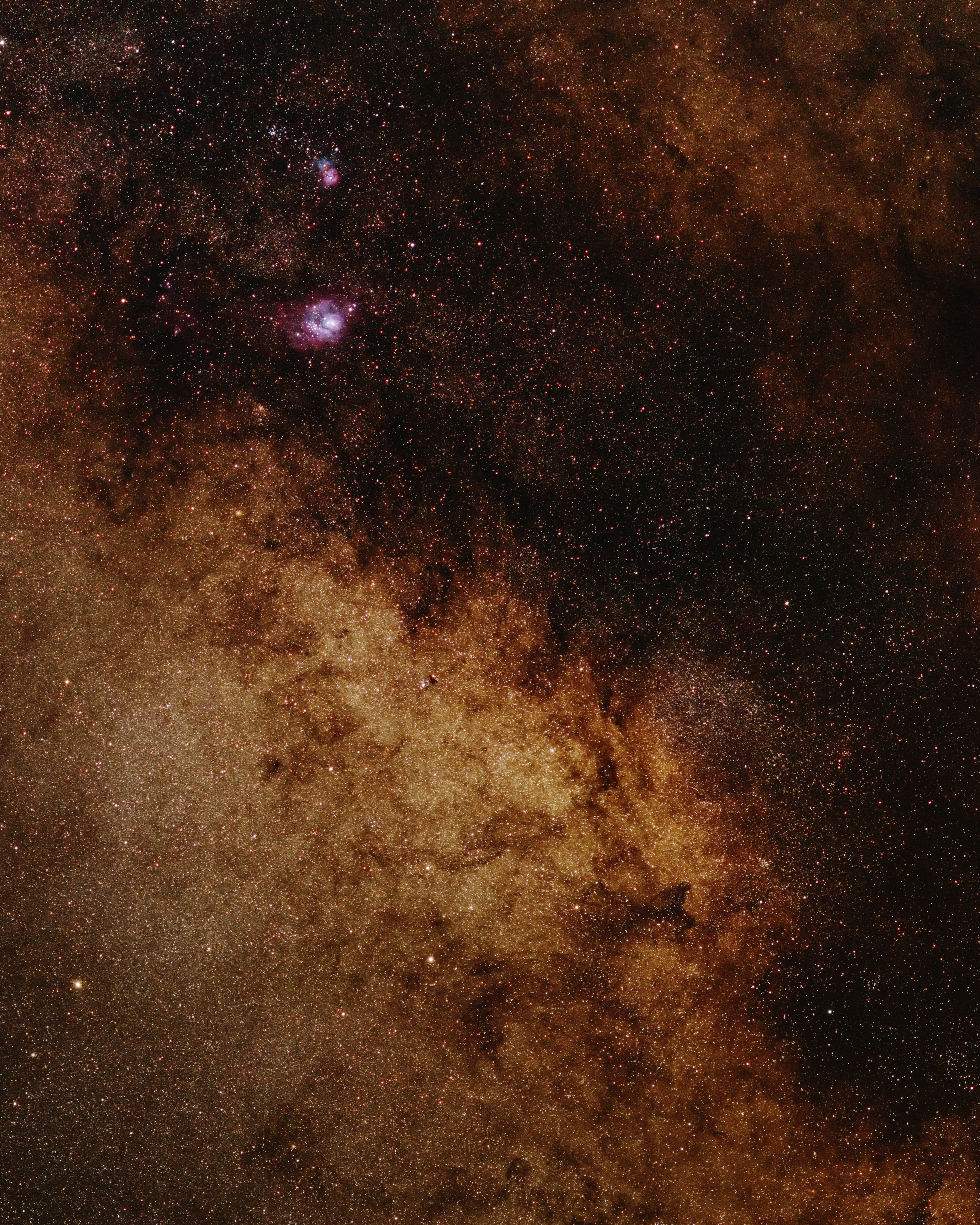 107881 Hintergrundbild herunterladen universum, sterne, nebel, braun - Bildschirmschoner und Bilder kostenlos