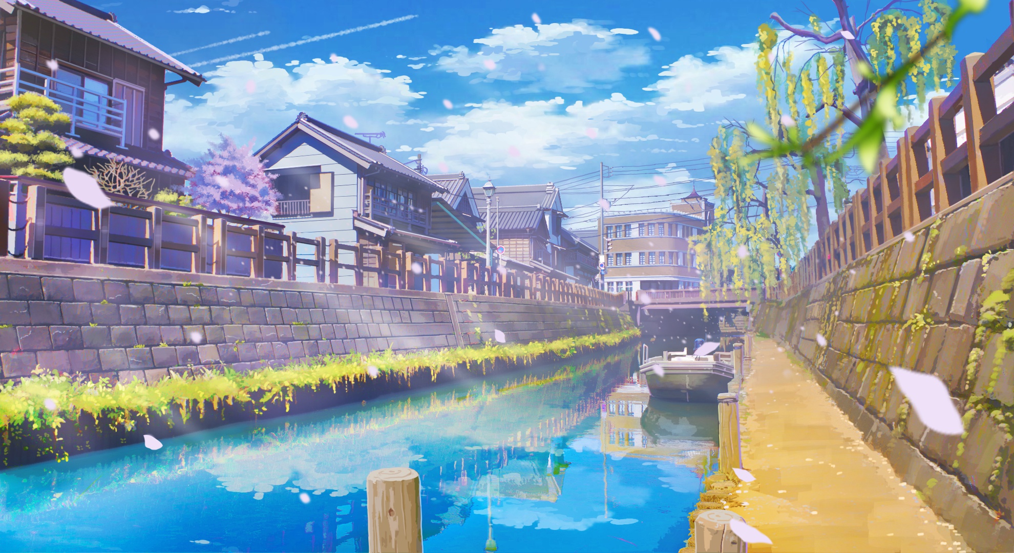 Free download Anime town wallpaper Anime wallpapers 30556 1920x1200 for  your Desktop Mobile  Tablet  Explore 26 Anime City Spring Wallpapers   City Background City Wallpaper City Backgrounds