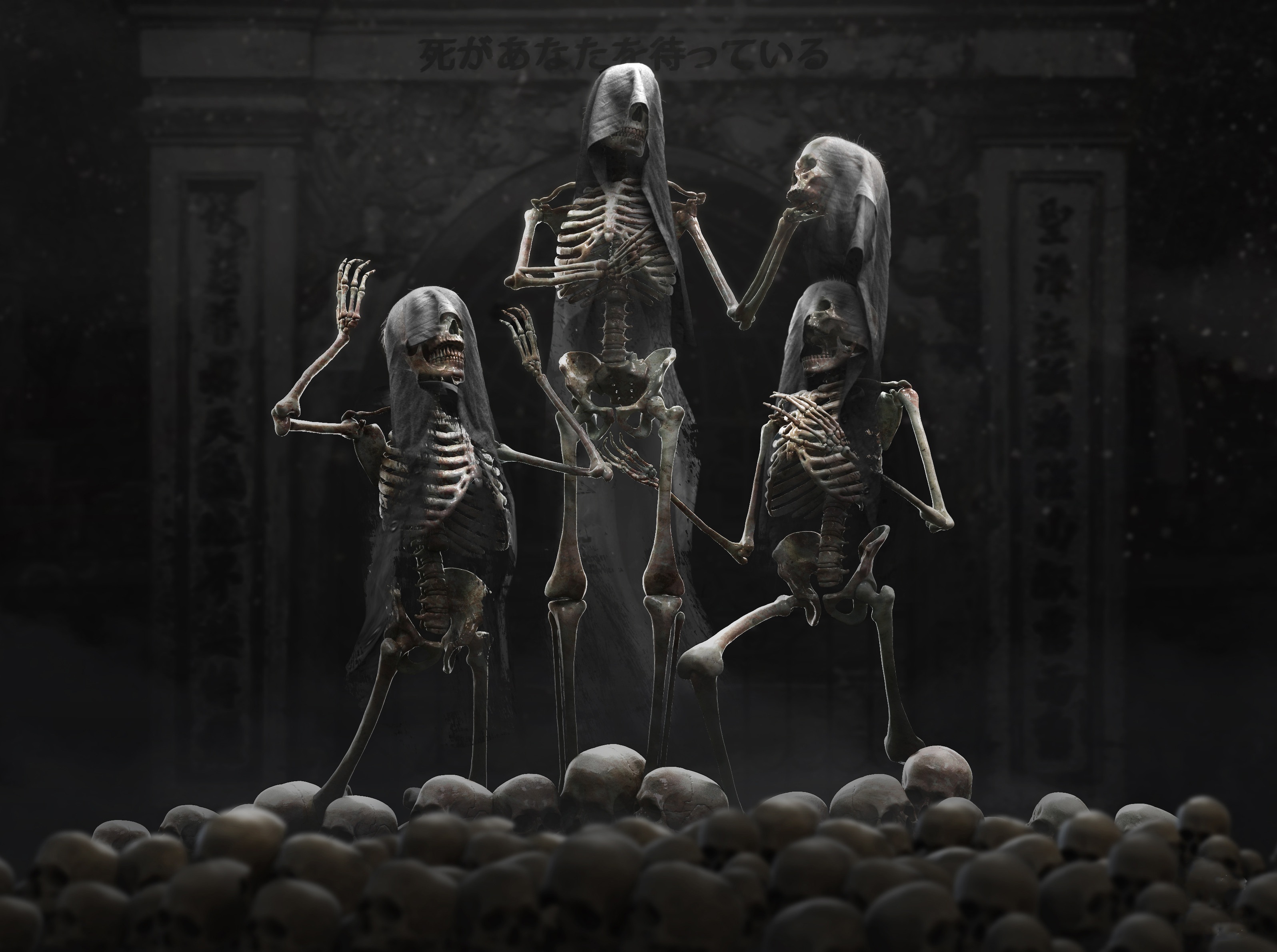 Скелеты в жанре хоррор