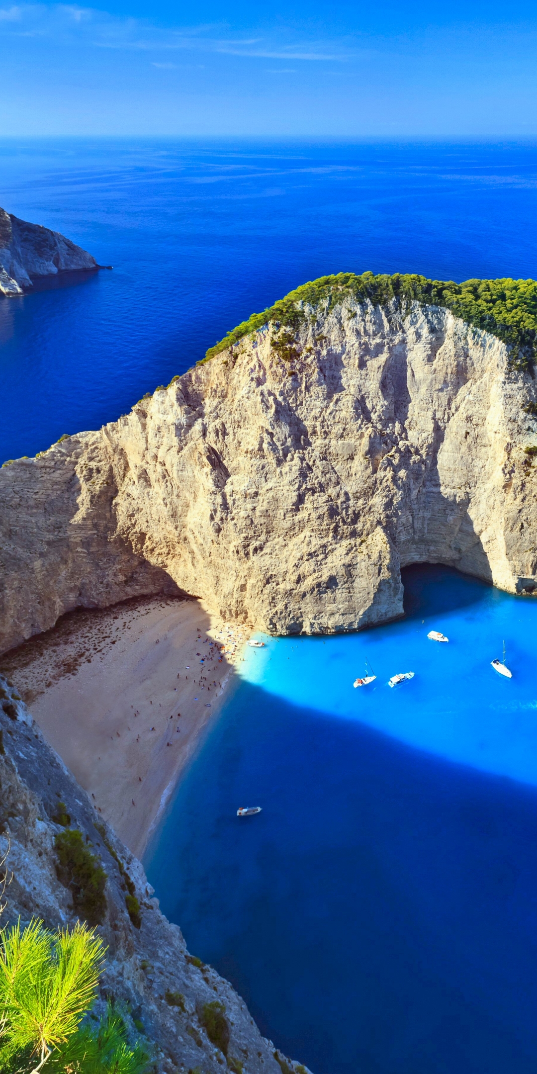 zakynthos, blue, earth, cliff, turquoise, horizon, scenic, sunny