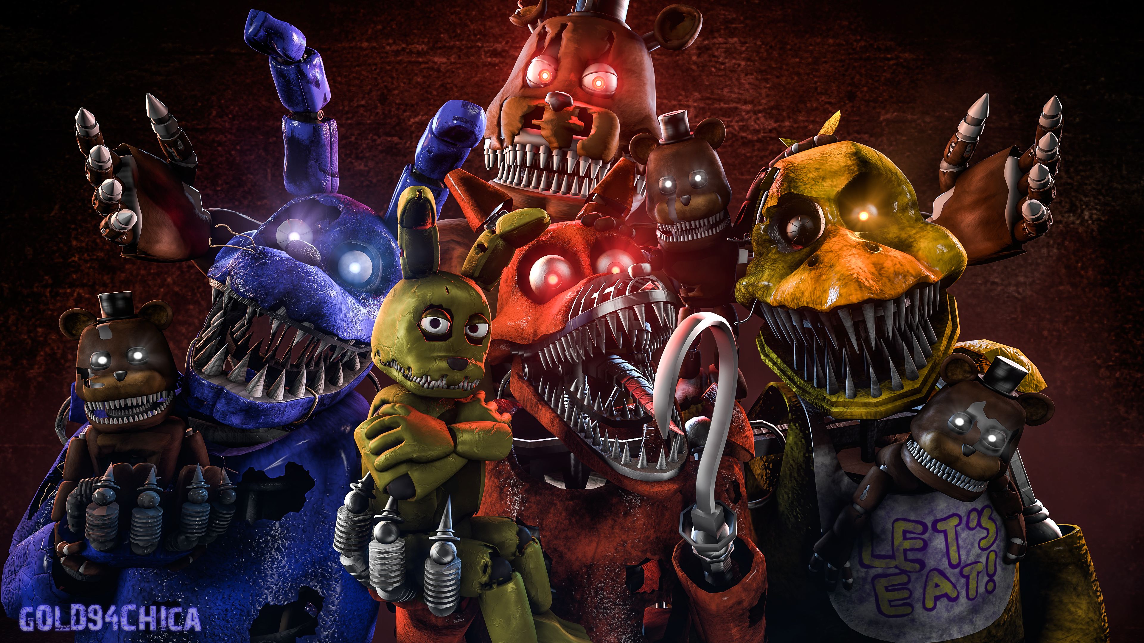 Scary FNaF Wallpaper  Five Nights at Freddys Wallpaper iPhone