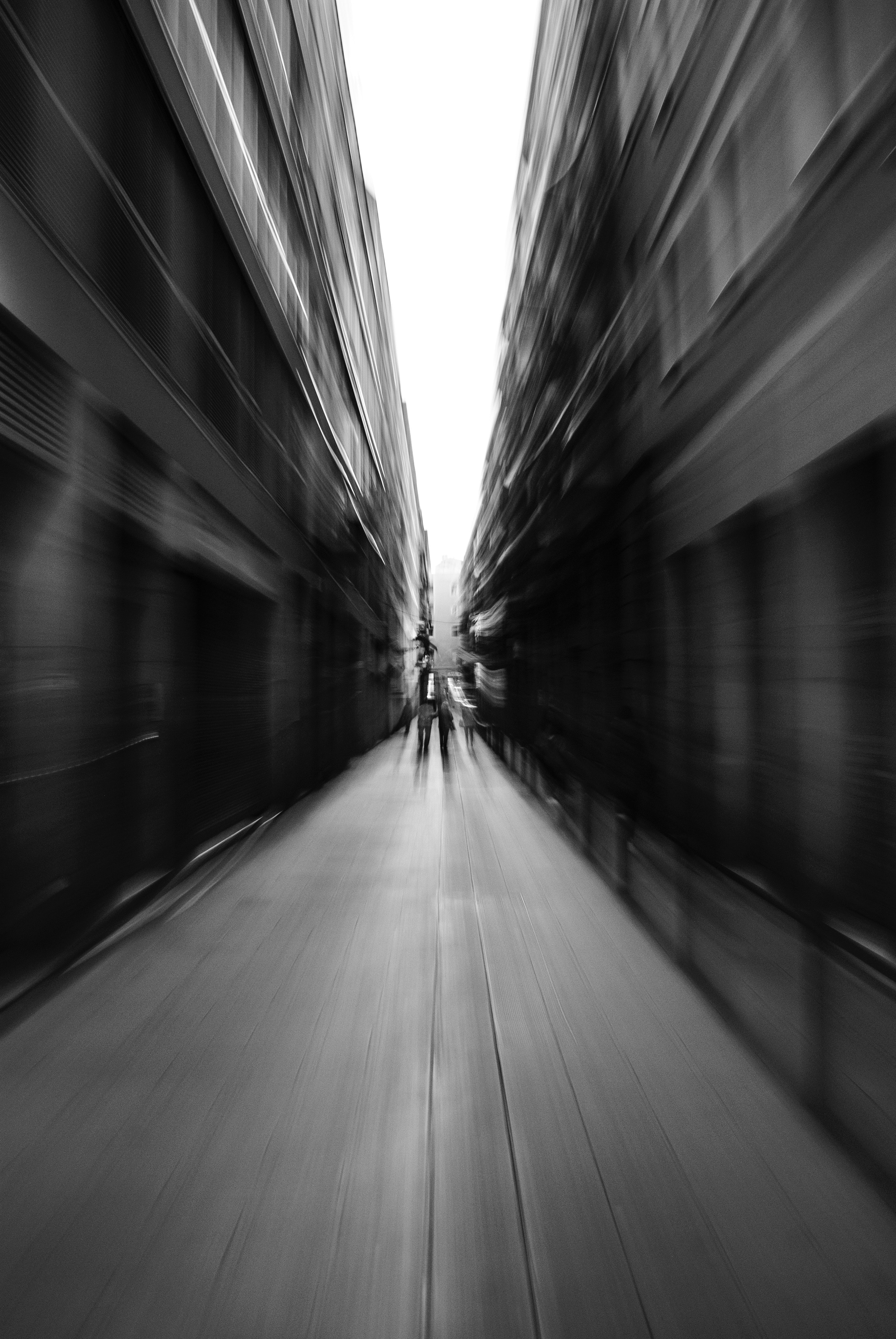 chb, blur, perspective, building, miscellanea, miscellaneous, traffic, movement, smooth, bw, street, prospect 2160p