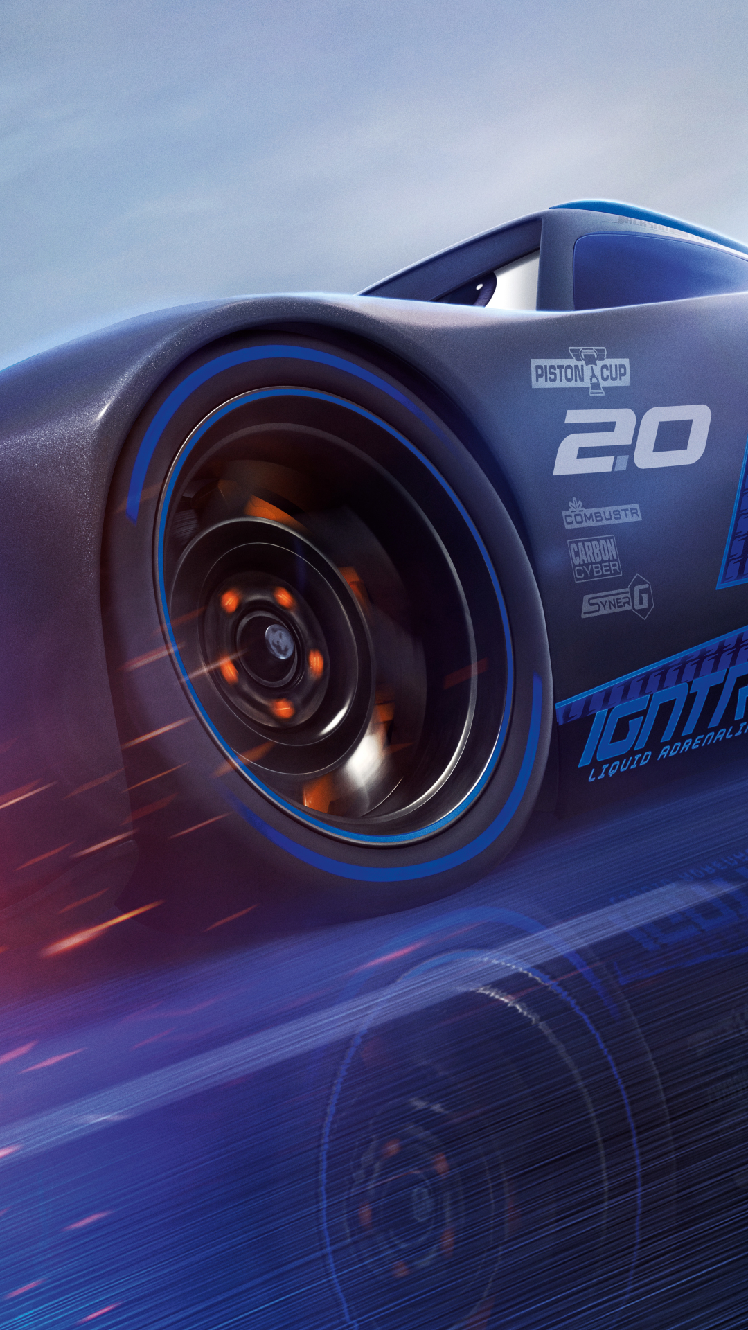 cars 3, jackson storm, movie lock screen backgrounds