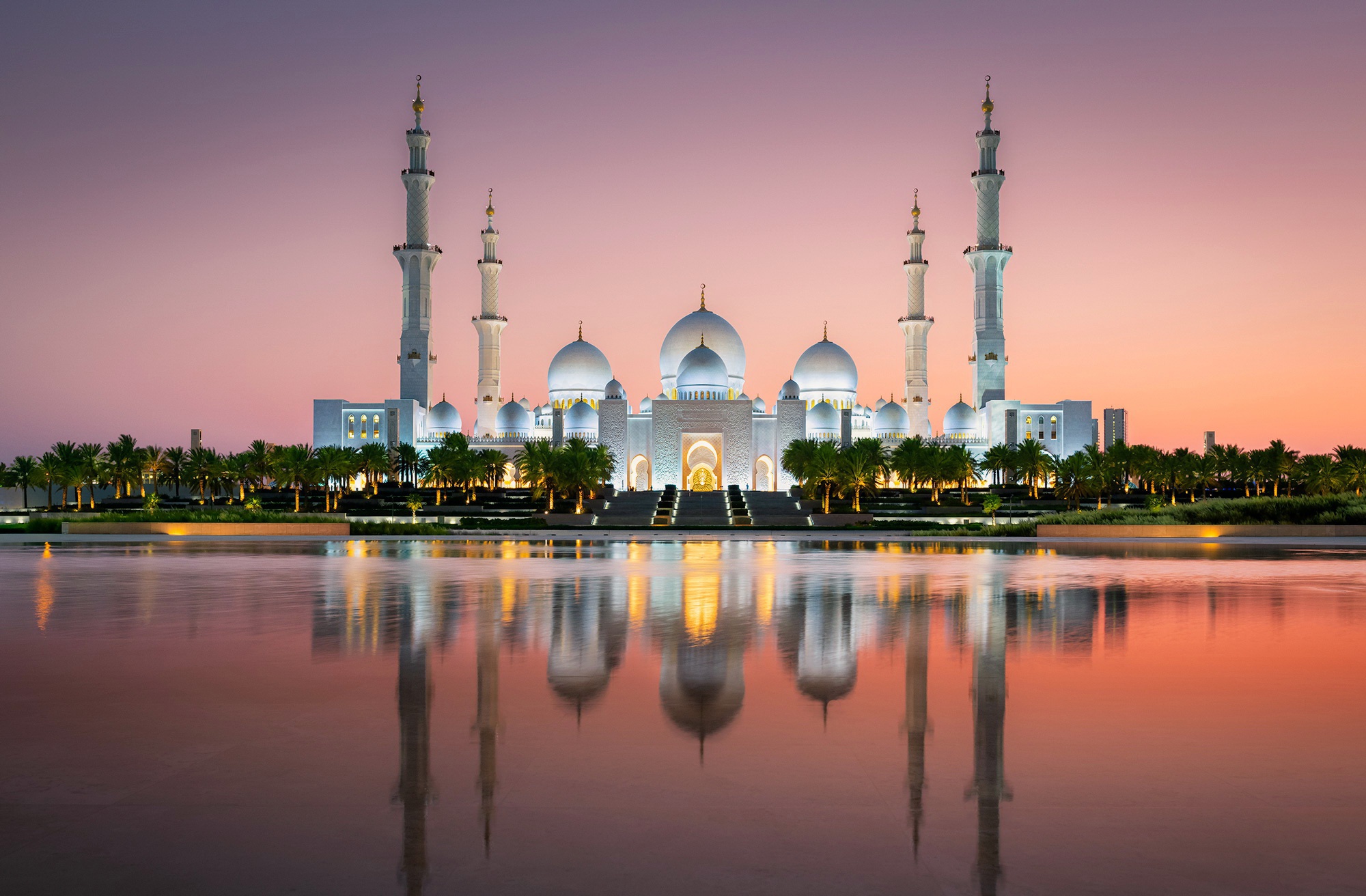 475325 Hintergrundbild herunterladen religiös, scheich zayid moschee, abu dhabi, architektur, moschee, spiegelung, vereinigte arabische emirate, moscheen - Bildschirmschoner und Bilder kostenlos
