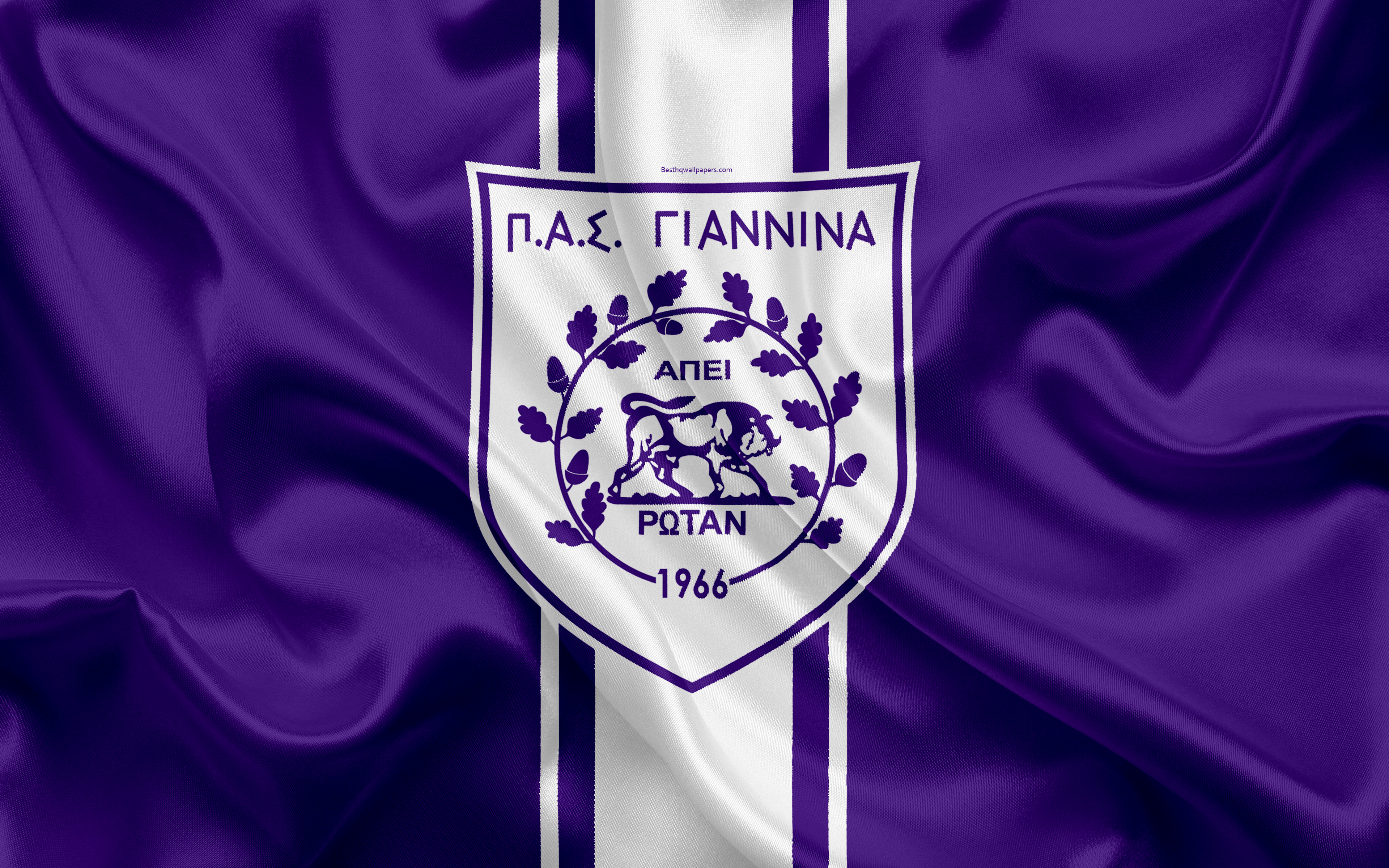 Pas Giannina f.c. logo. Фиолетовый логотип для футбольного клуба. Королевский футбол лого.