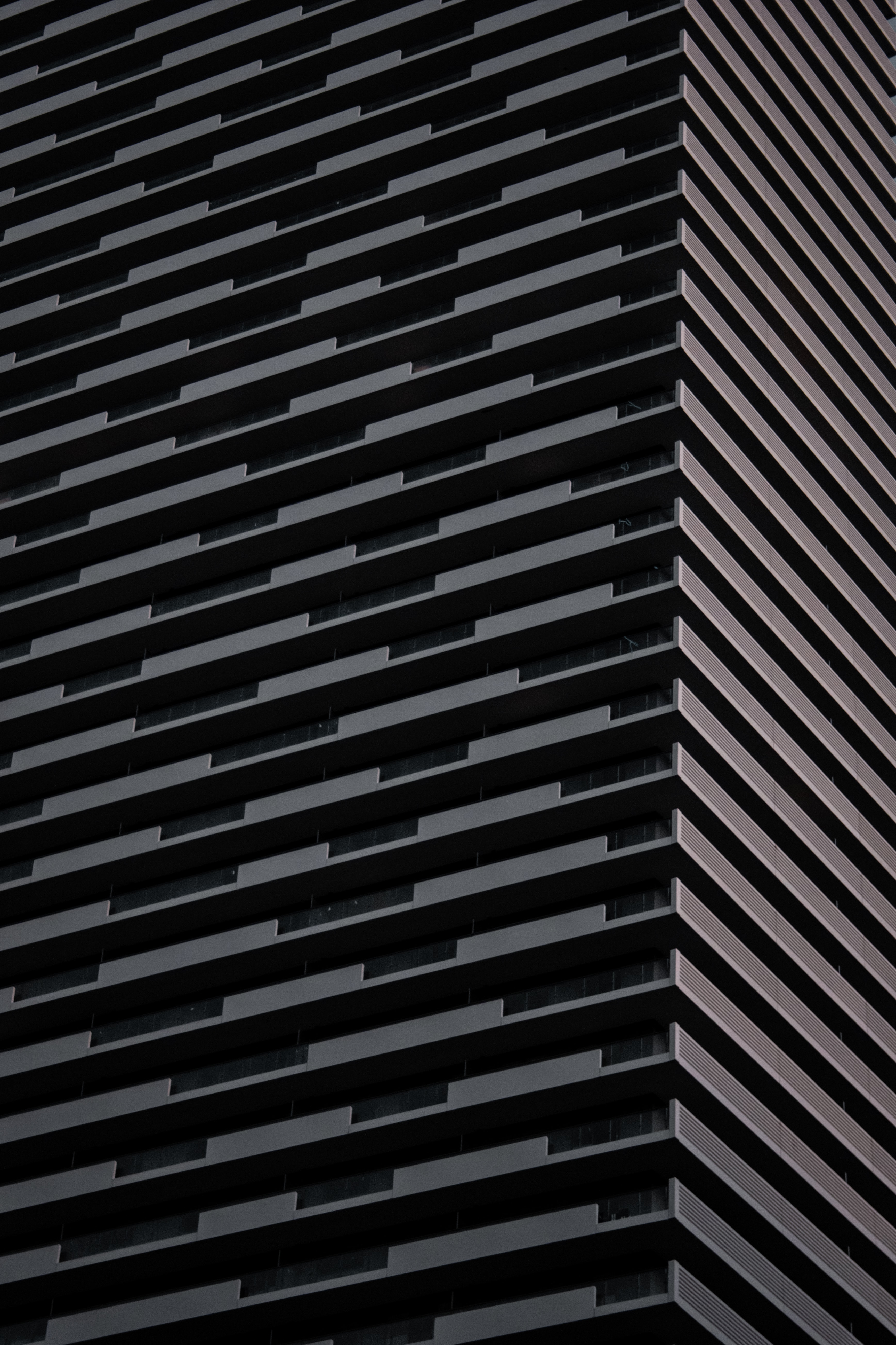 architecture, building, miscellanea, miscellaneous, grey, stripes, streaks, angle, corner