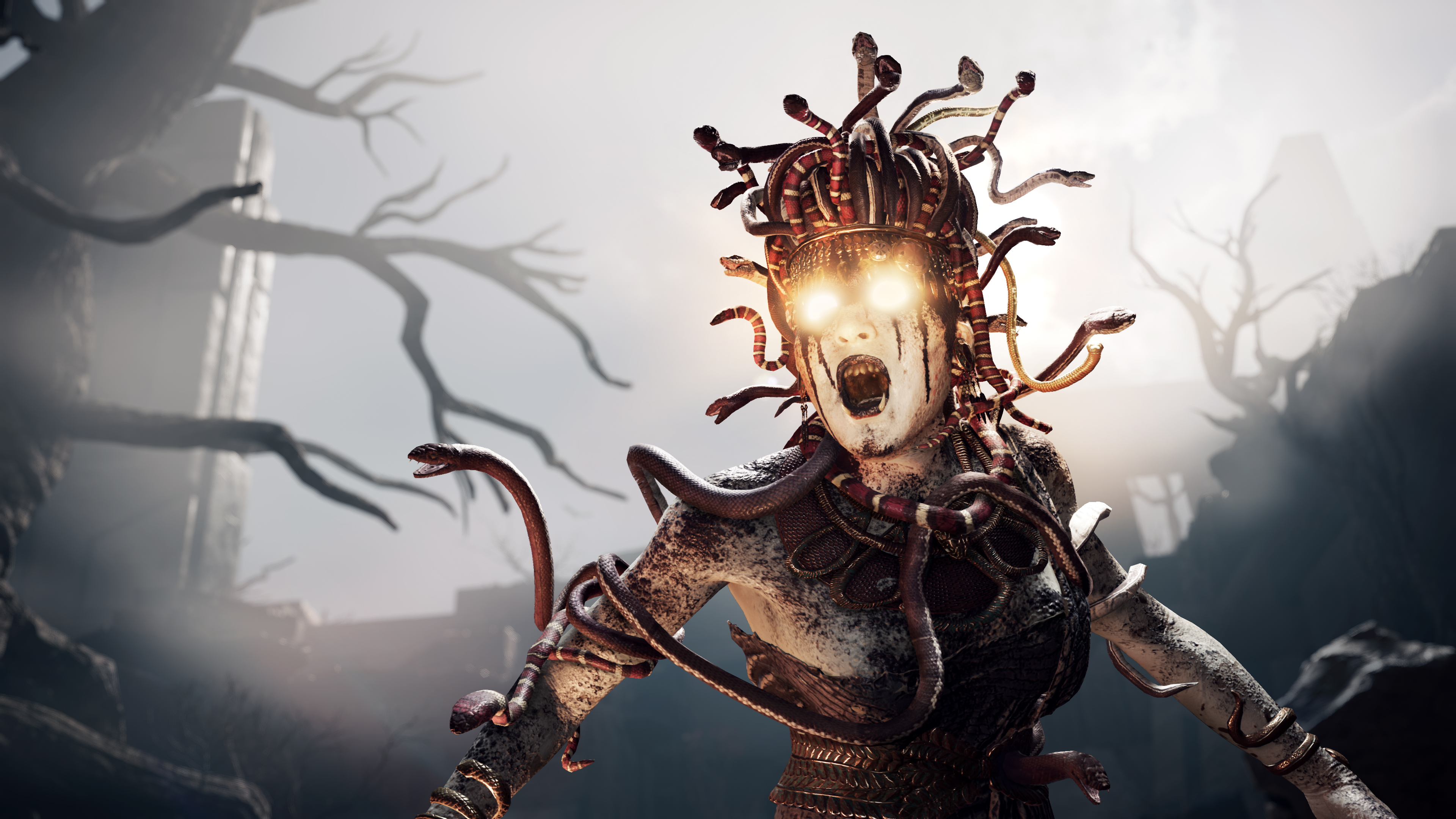 medusa, video game, assassin's creed odyssey, assassin's creed HD wallpaper