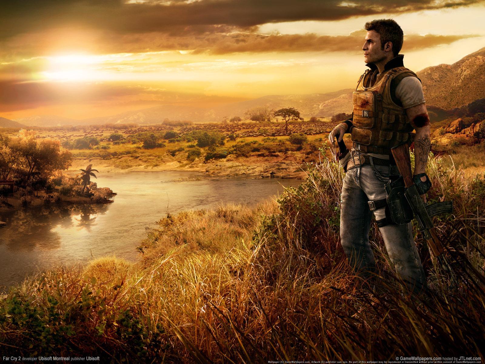 Download mobile wallpaper Far Cry 2, Men, Games for free.