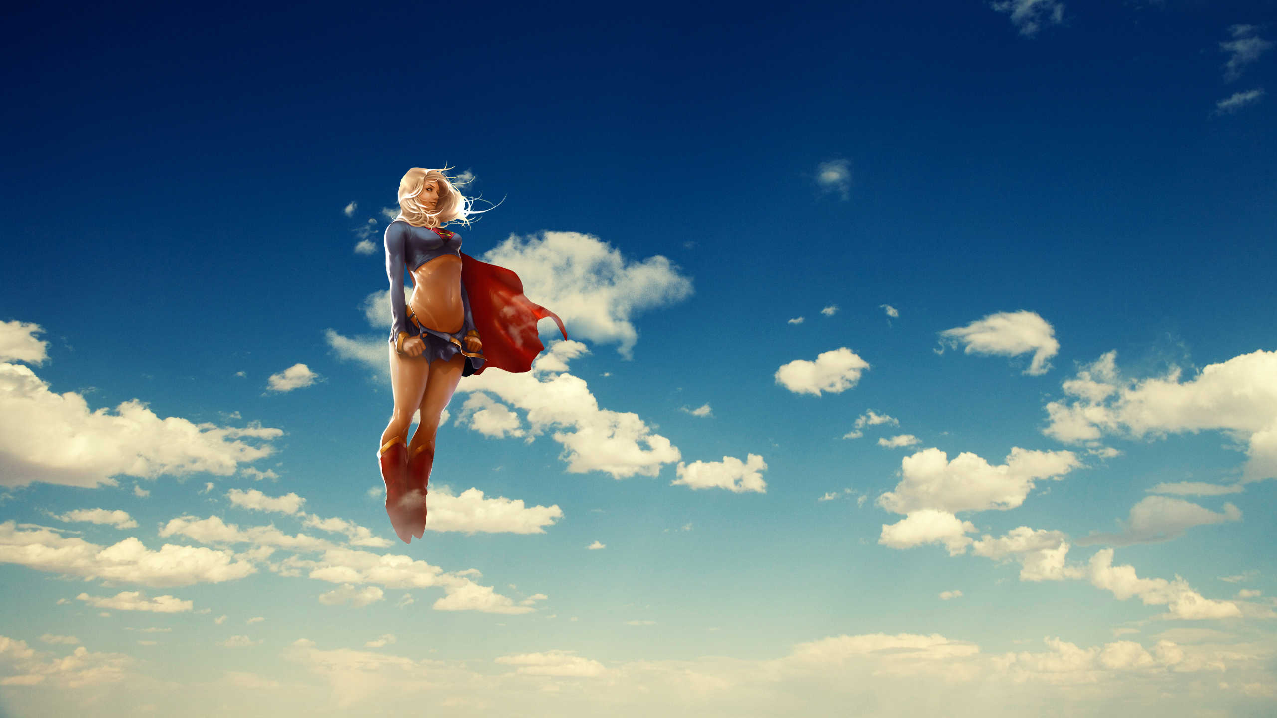 supergirl, sky, comics, dc comics, flying, kara zor el, superman UHD